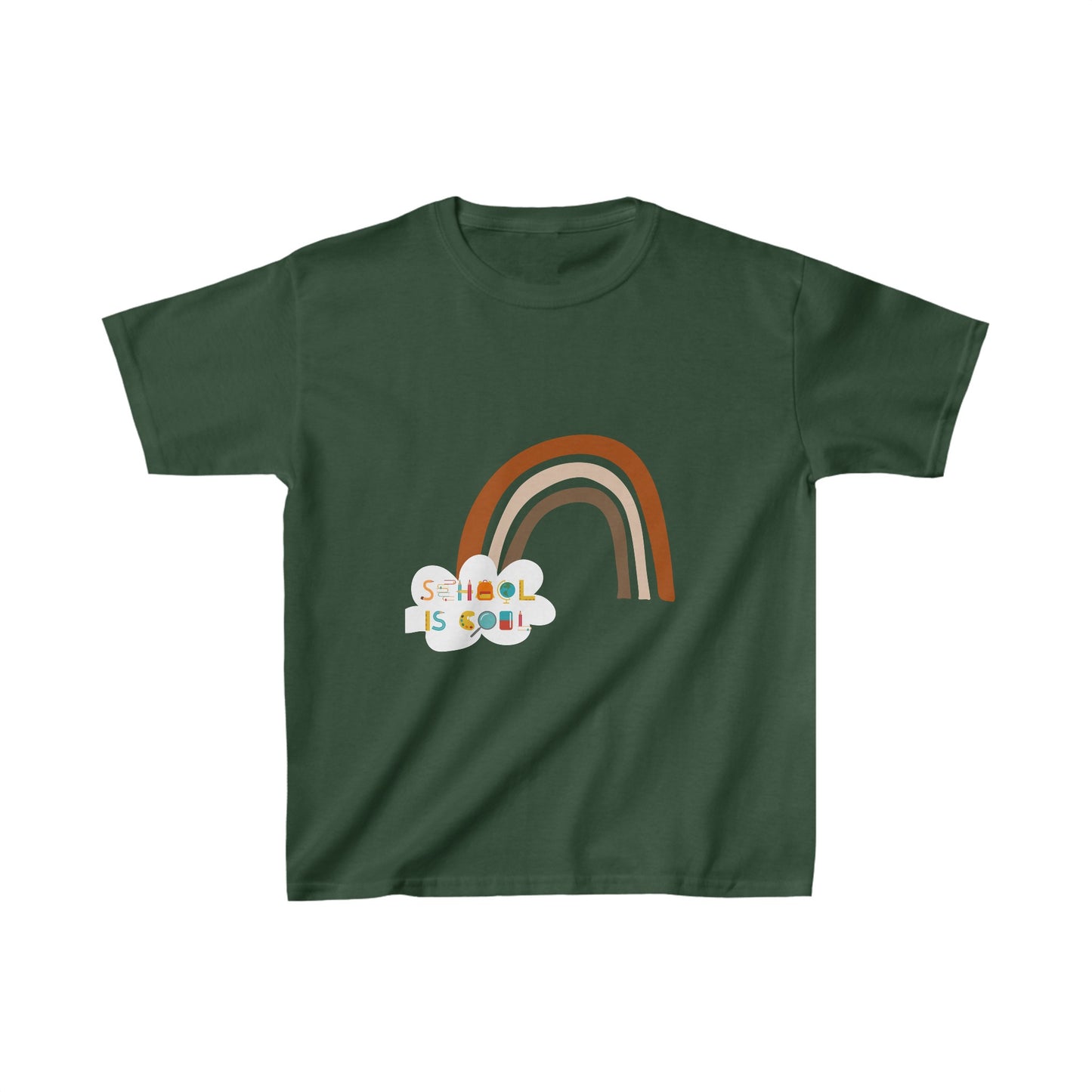 Designed Kids School Is Cool Graphic Print T-shirts