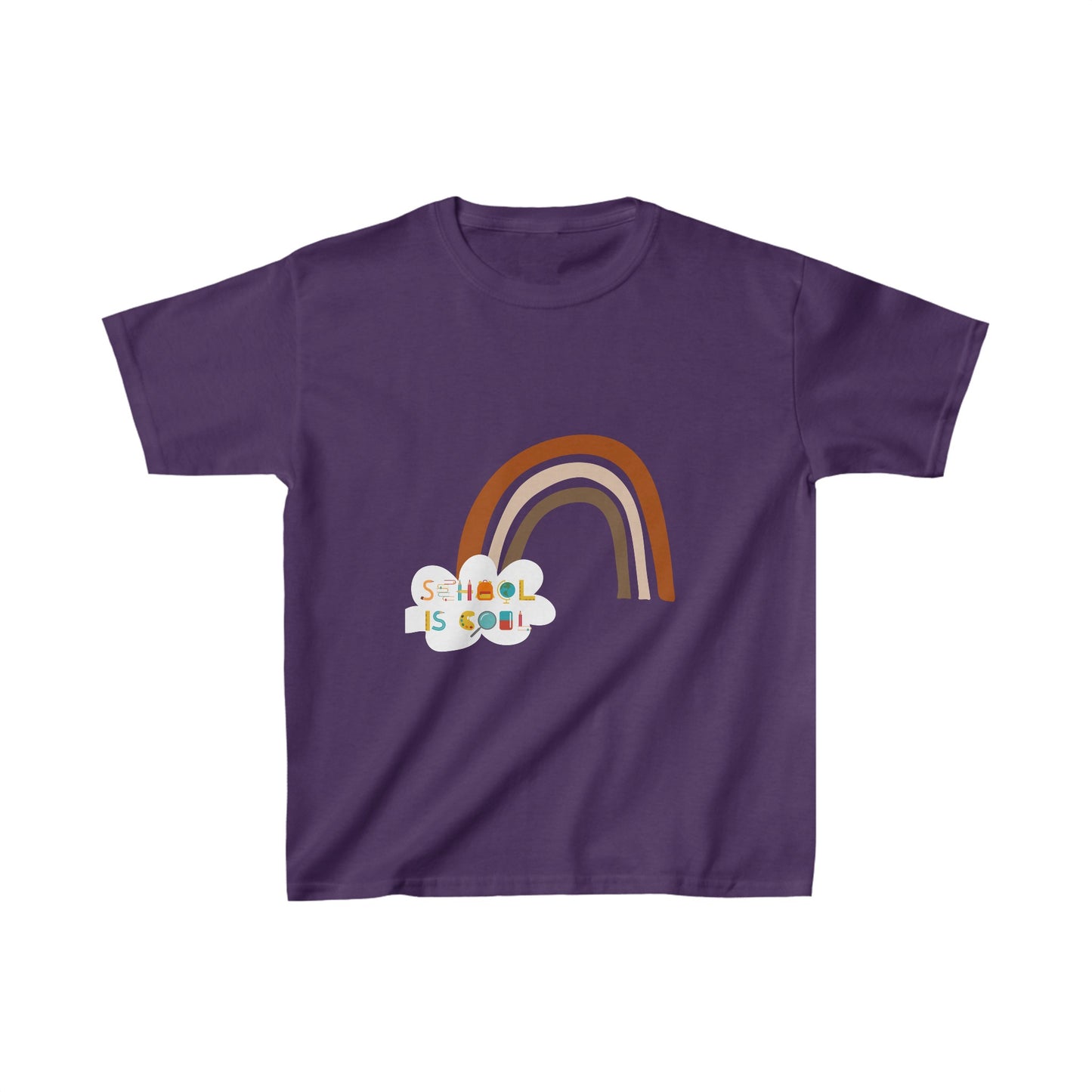Designed Kids School Is Cool Graphic Print T-shirts