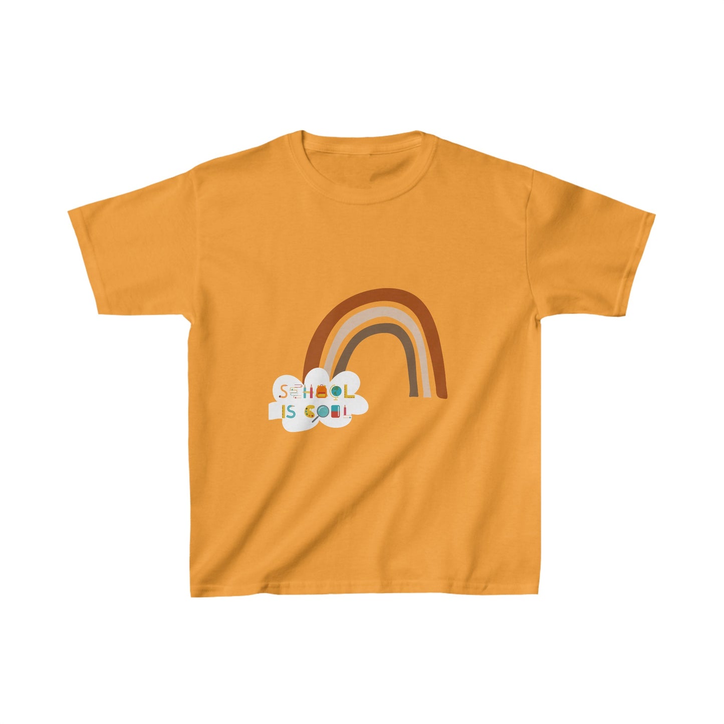 Designed Kids School Is Cool Graphic Print T-shirts