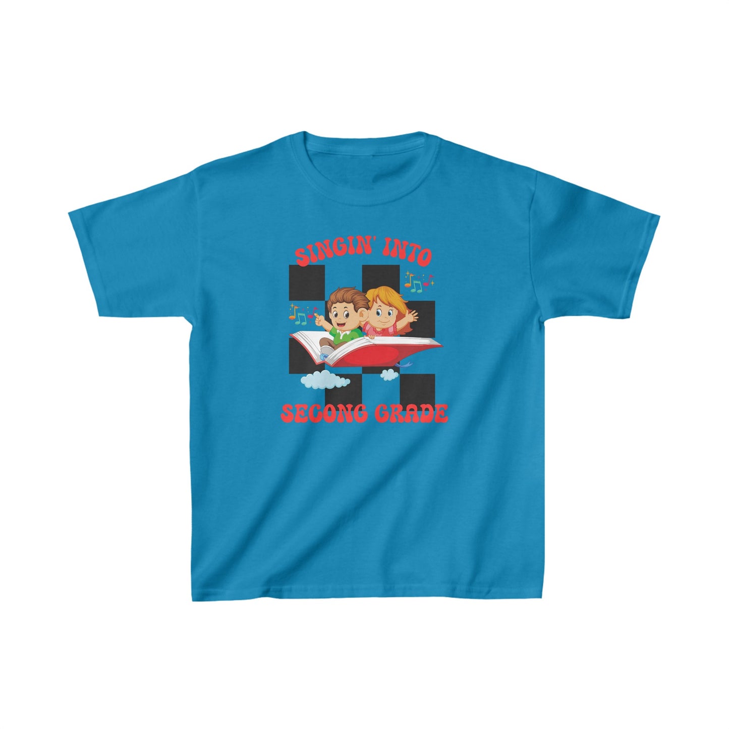 Unisex Kids Singing Into Second Grade Ultimate Comfort T-Shirts