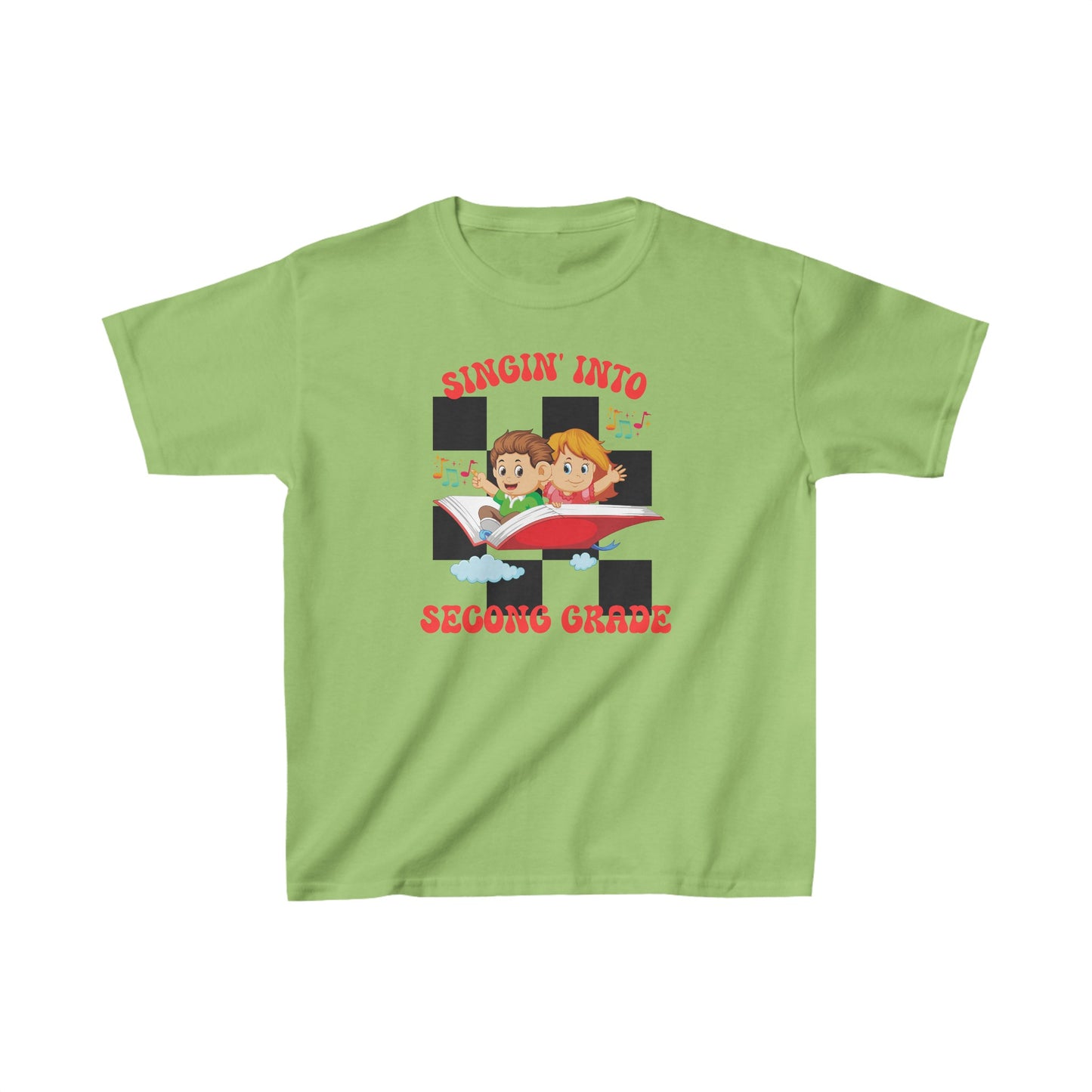 Unisex Kids Singing Into Second Grade Ultimate Comfort T-Shirts