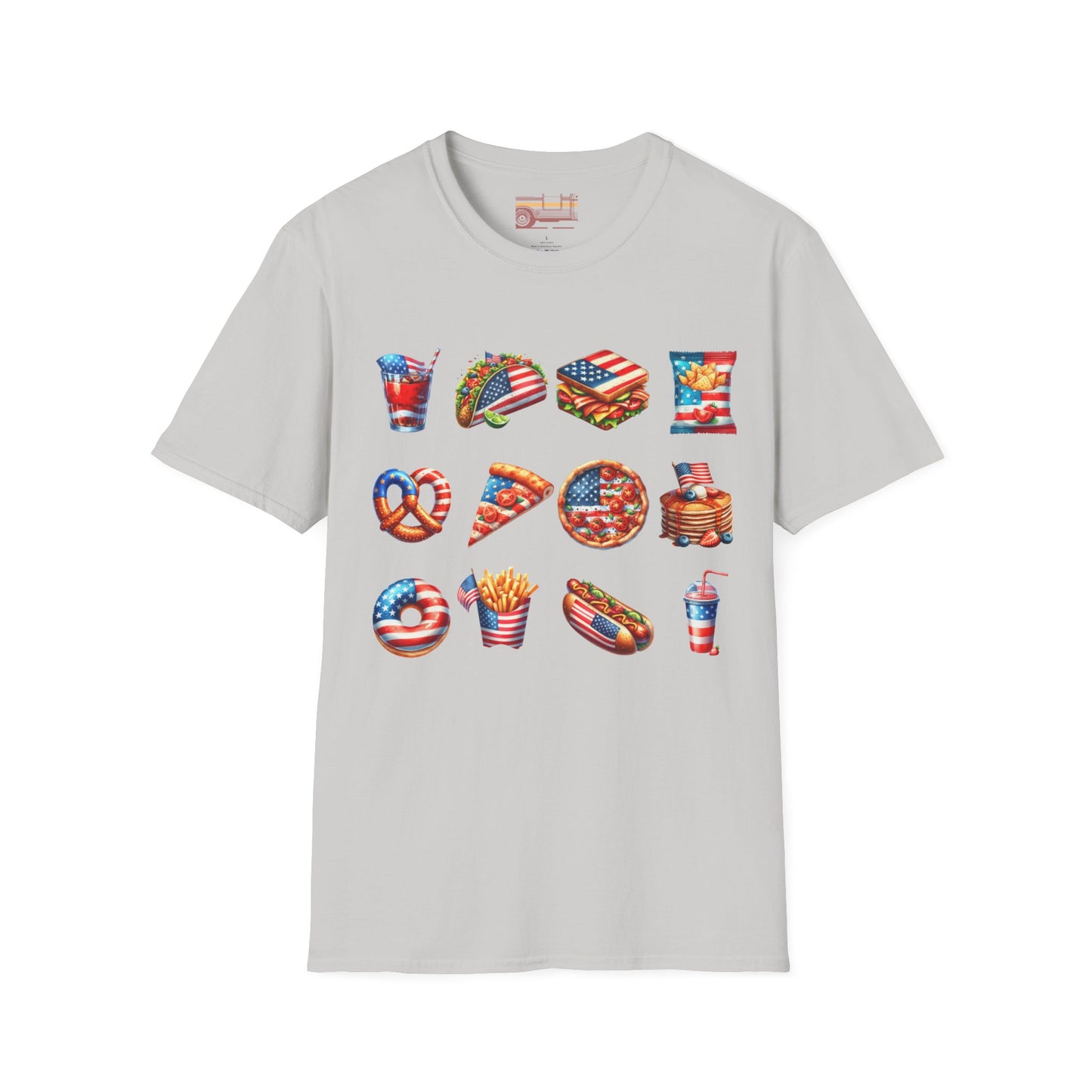 American Independence July 4th Food Items Ultimate Comfort Unisex Funny T-shirt