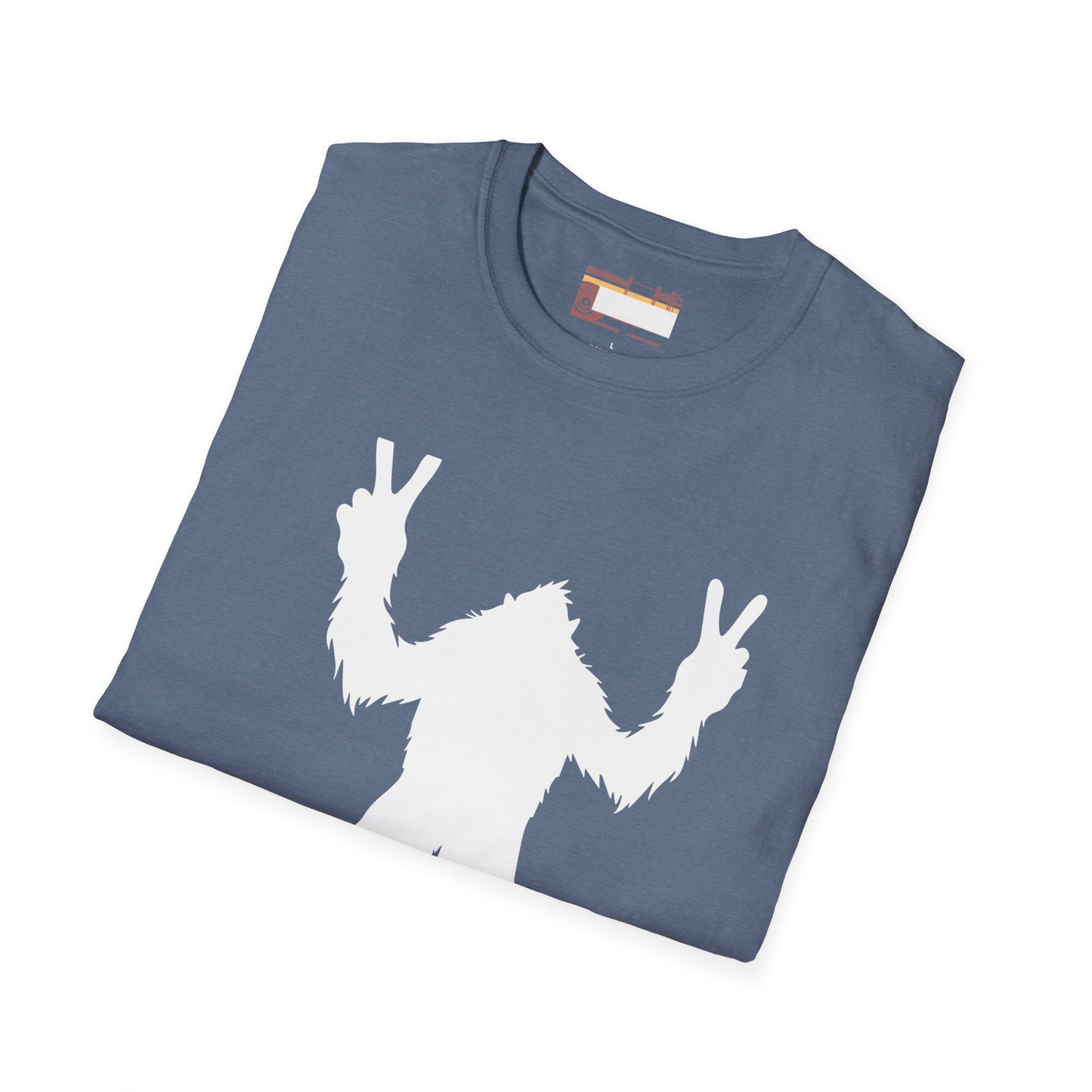 Graphic Designed Minimalist Big Foot Peace Sign Unisex Comfort Styled T-shirts