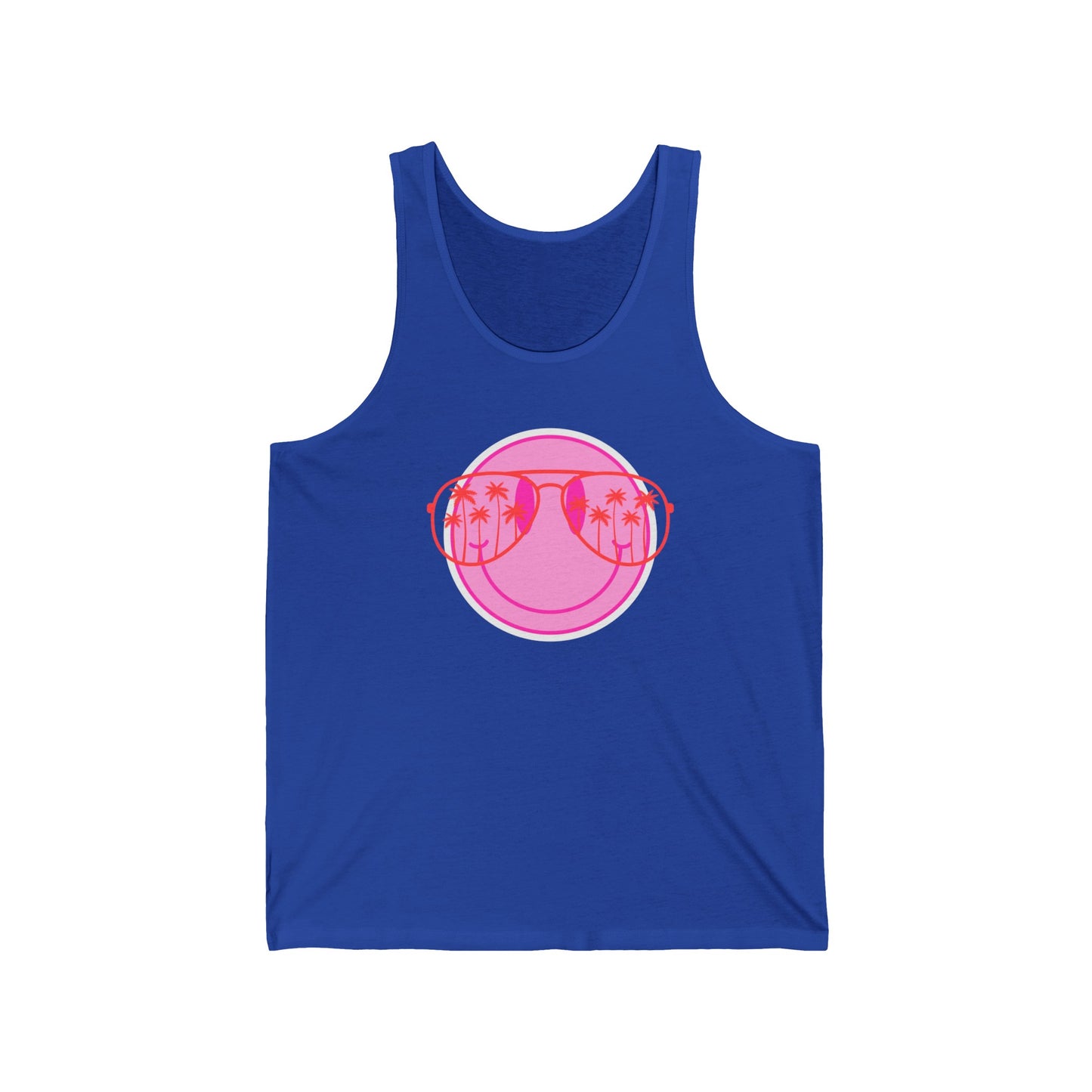 Smiley Graphic Ultimate Comfort Styled Unisex Tank Top