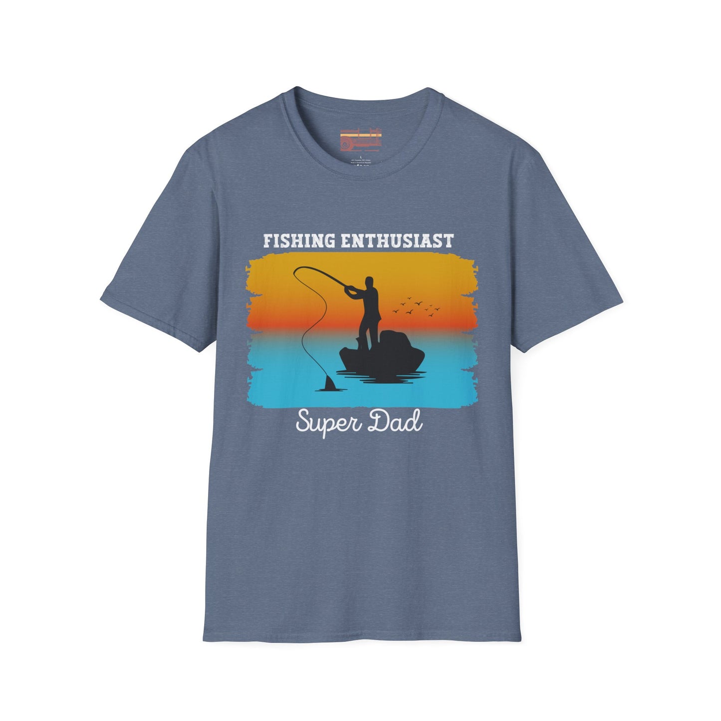 Fishing Enthusiast Super Dad Ultimate Comfort Unisex Fathers Day T-shirt