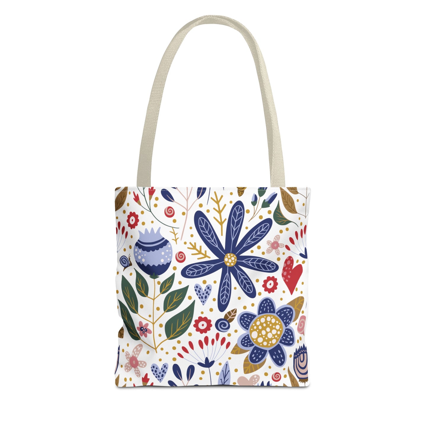 Summer Graphic Wild Flower Tote Bag