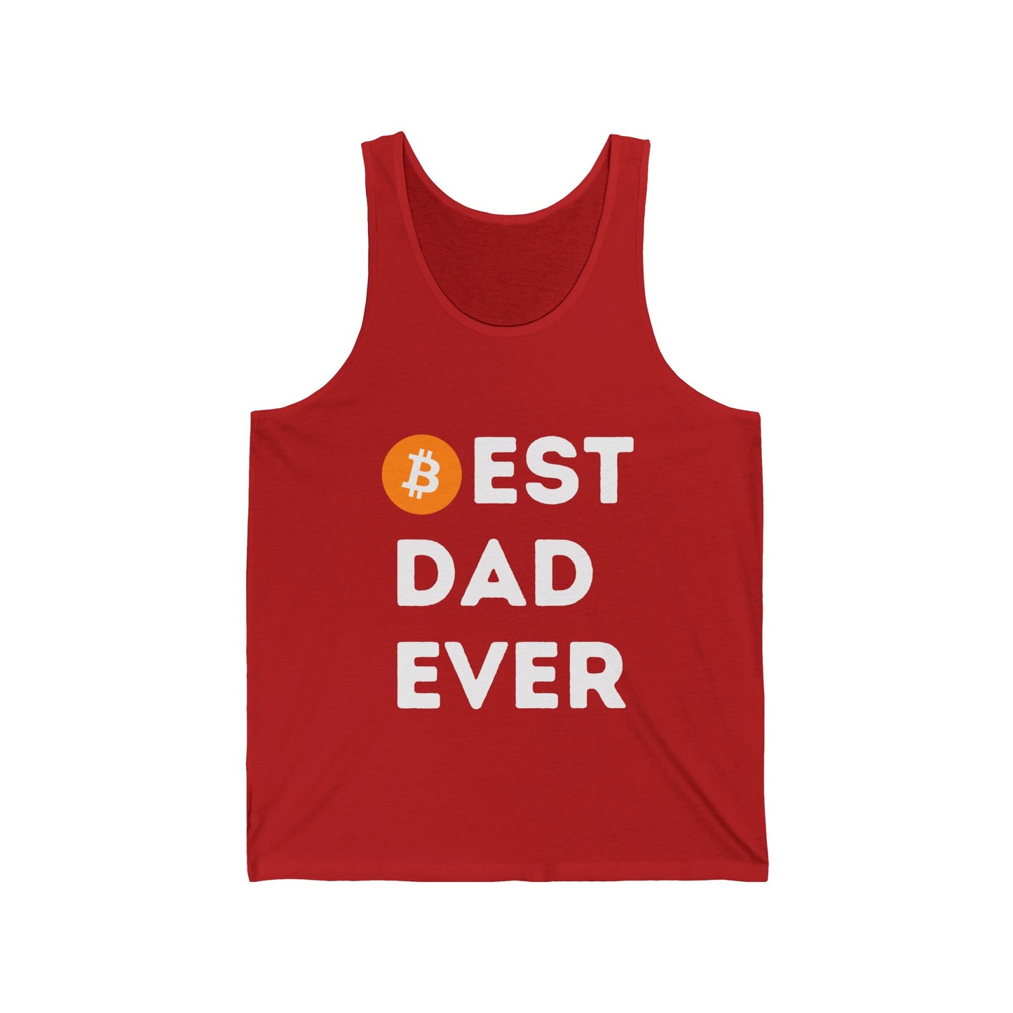 Best Dad Ever (Bitcoin, Crypto) Unisex Tank Top