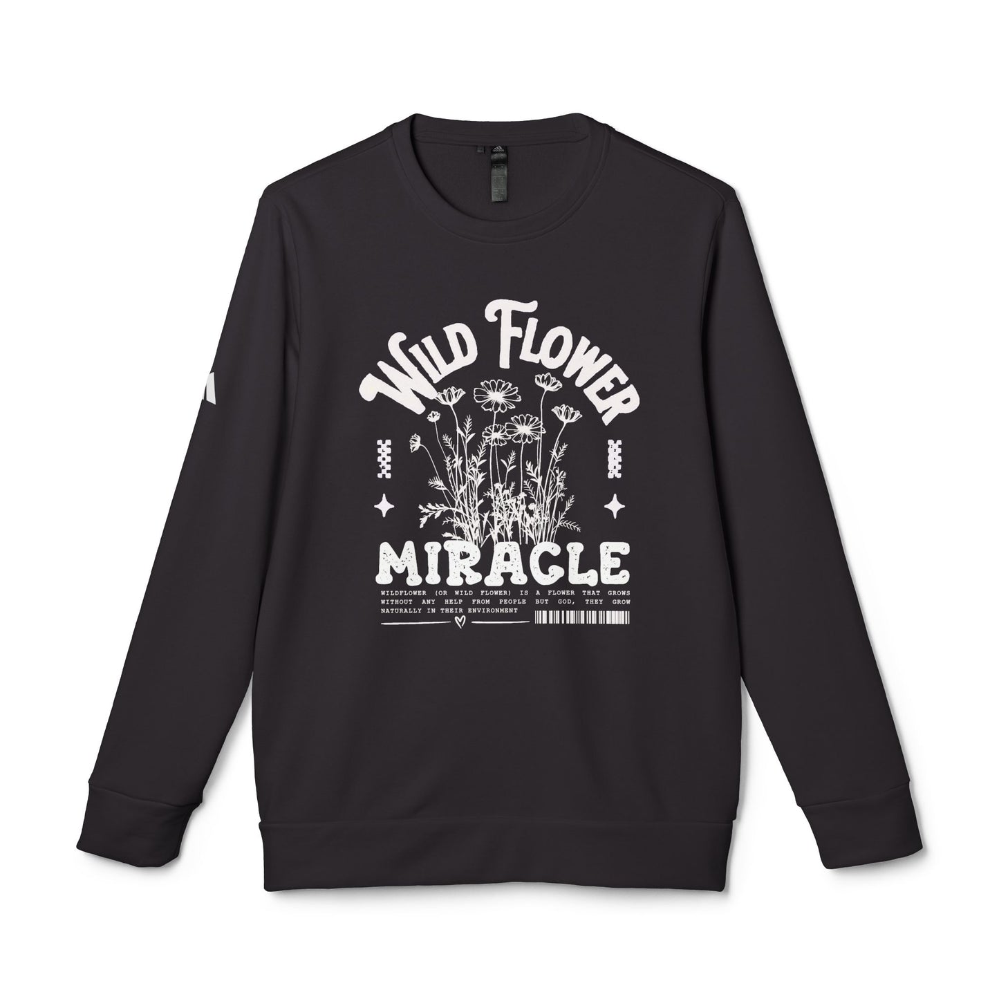 DTG adidas® Unisex Fleece Crewneck Wild Flower Sweatshirt