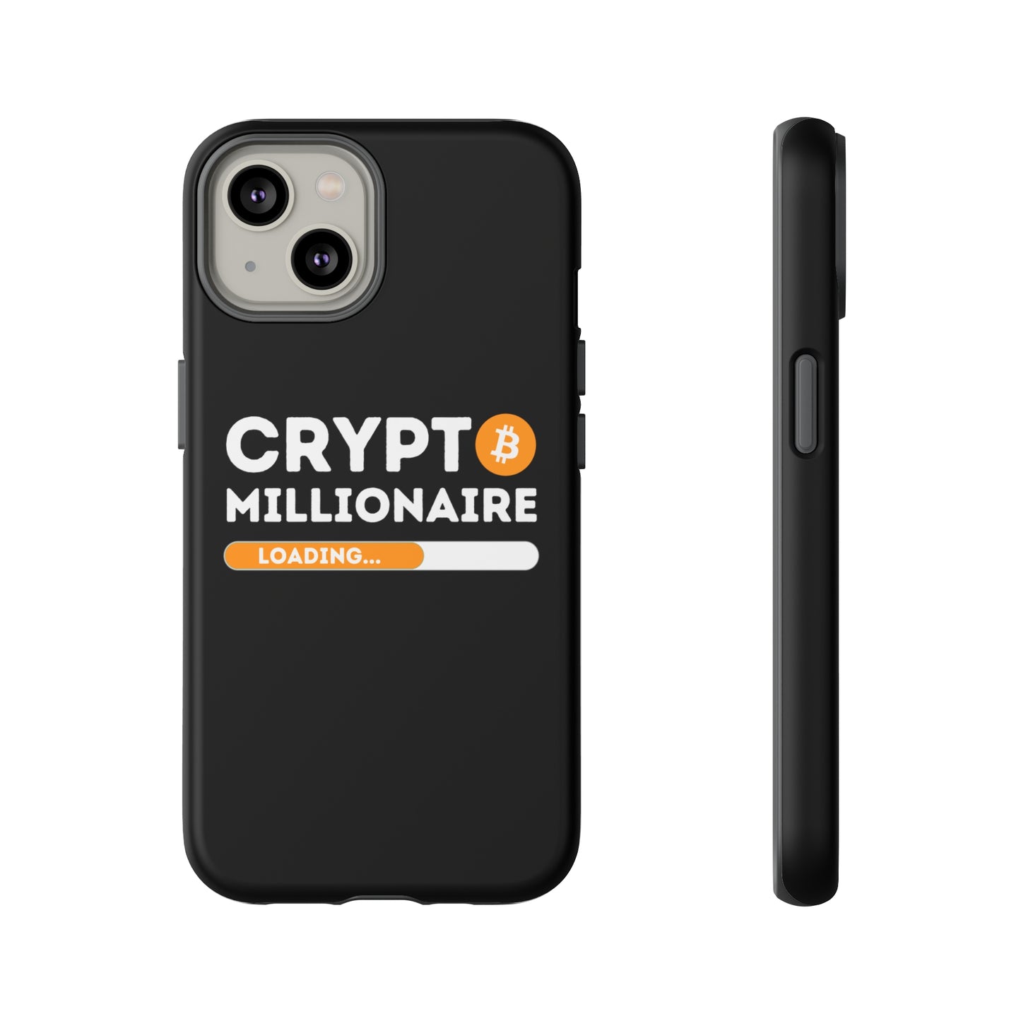 Crypto Millionaire Black iPhone Case