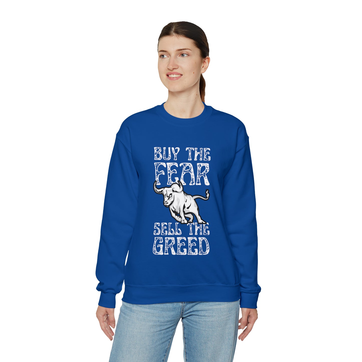 Buy The Fear Sell The Greed (Stock Market) Unisex Sweatshirt