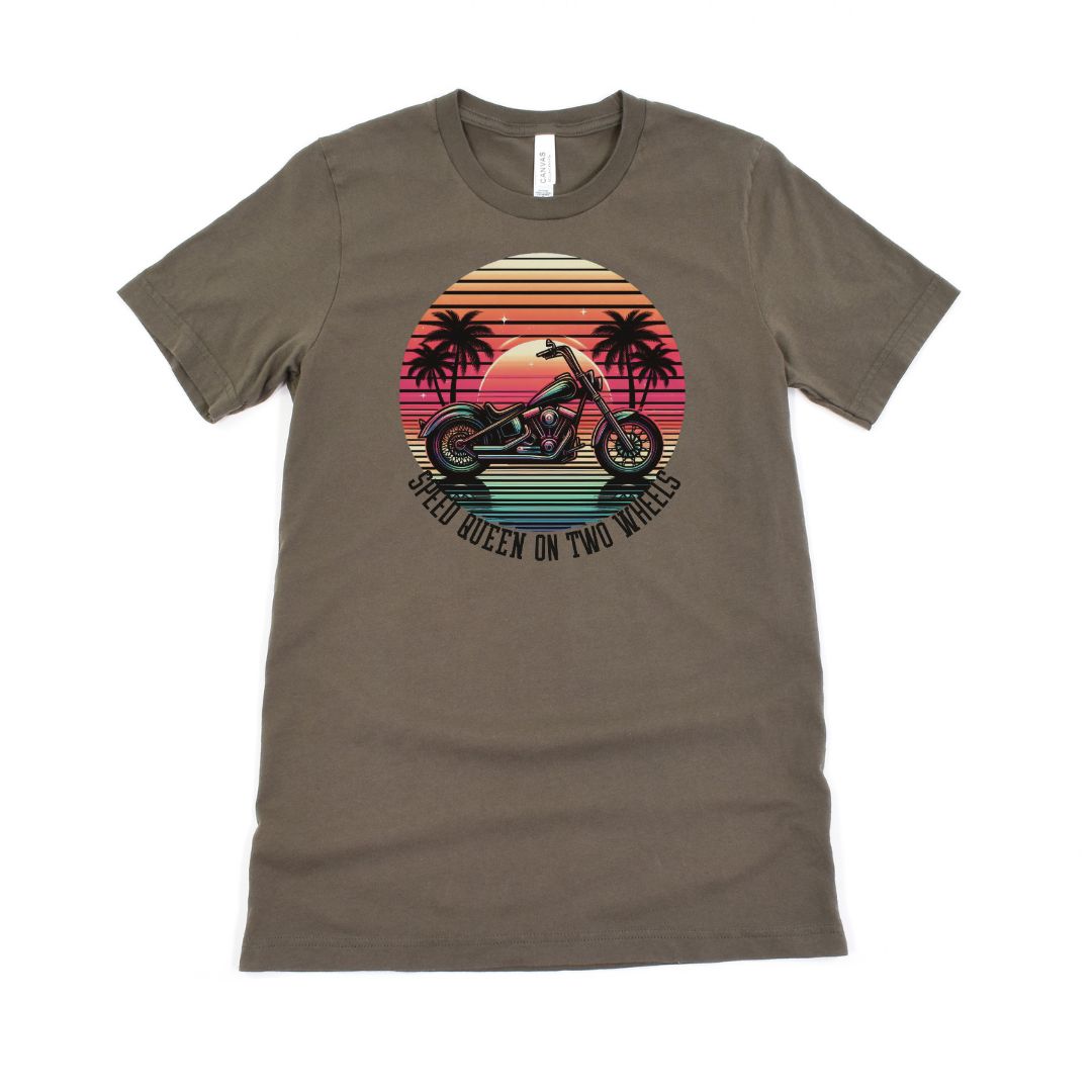 Speed Queen On Two Wheels Ultimate Comfort Styled Graphic T-shirt