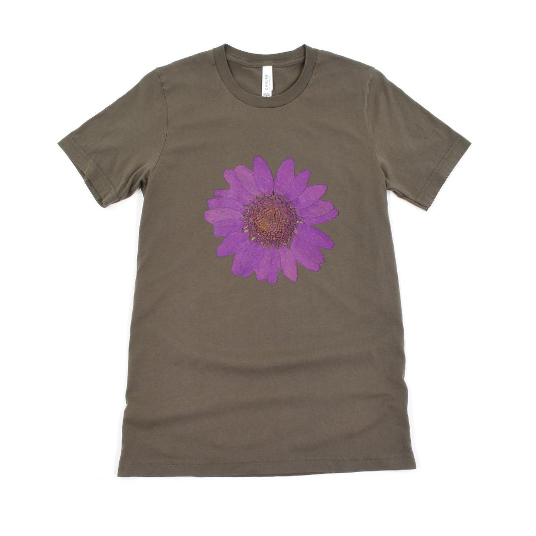 Purple Cherry Bloom Floral Ultimate Comfort Styled T-shirt