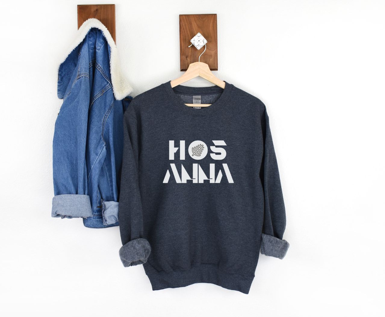 Graphic Hosanna Sweatshirt, Unisex Gospel Crewneck Shirts