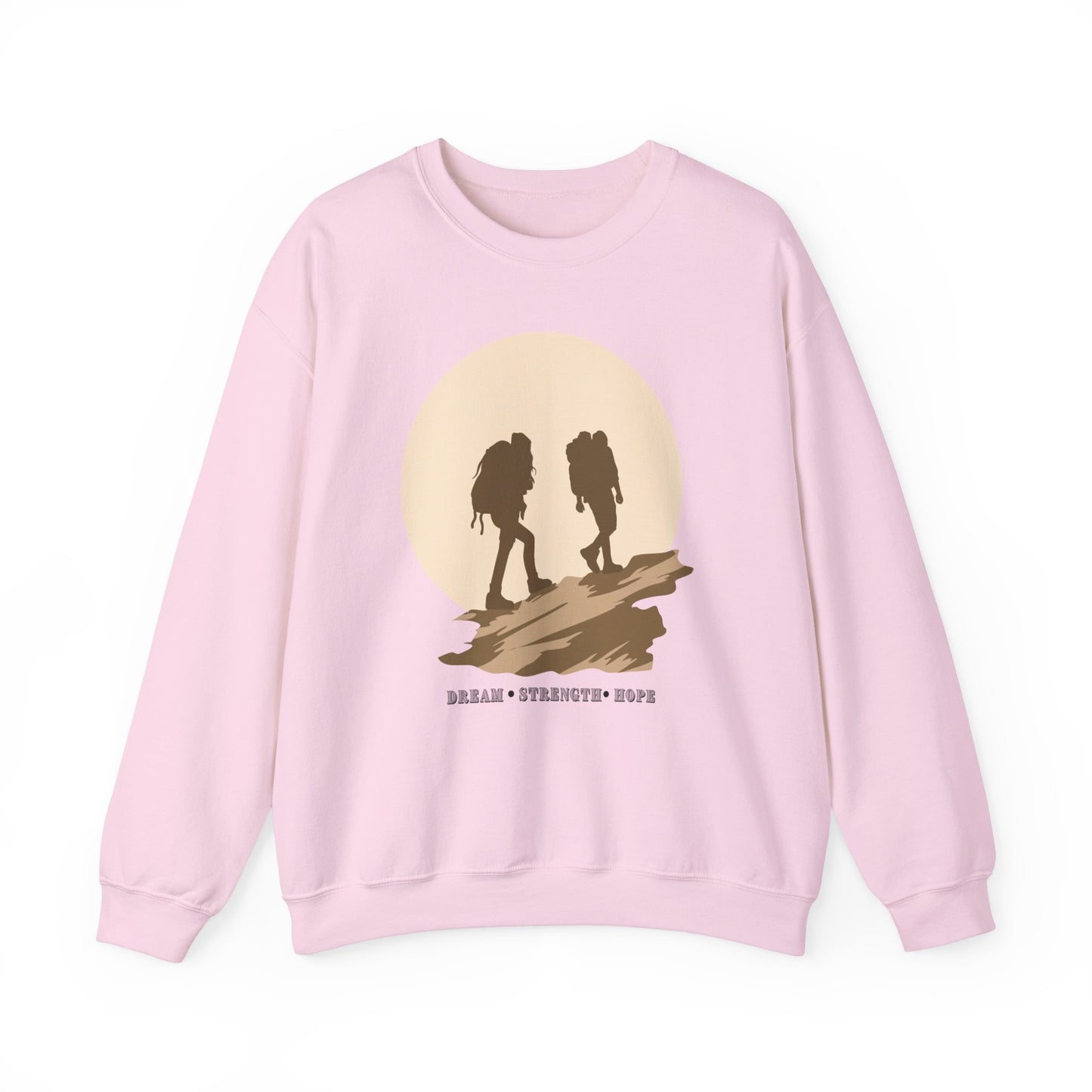 Graphic Designed Minimalist Unisex Motivational Crewneck Sweatshirt