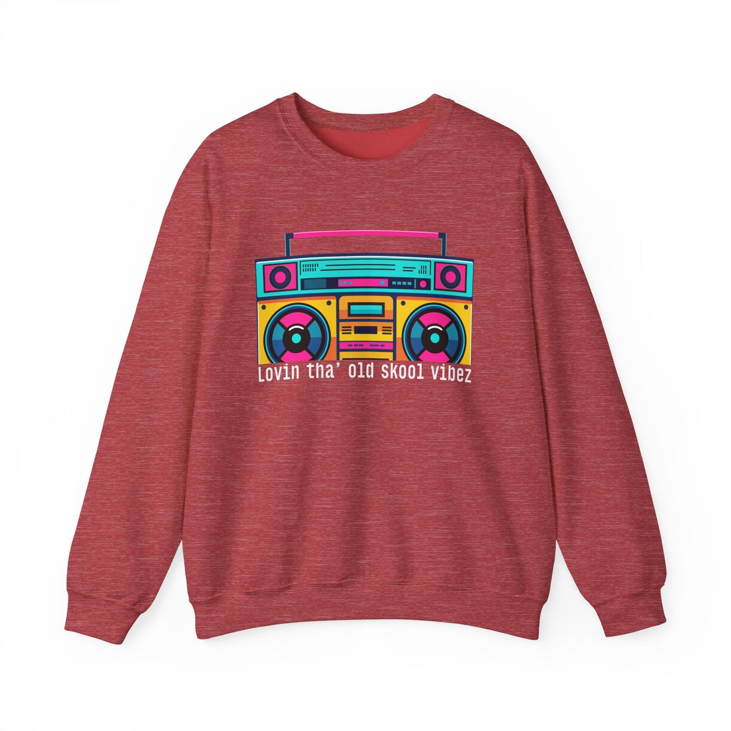 Graphic Designed Minimalist Unisex Old Skool Vibes Crewneck Sweatshirt