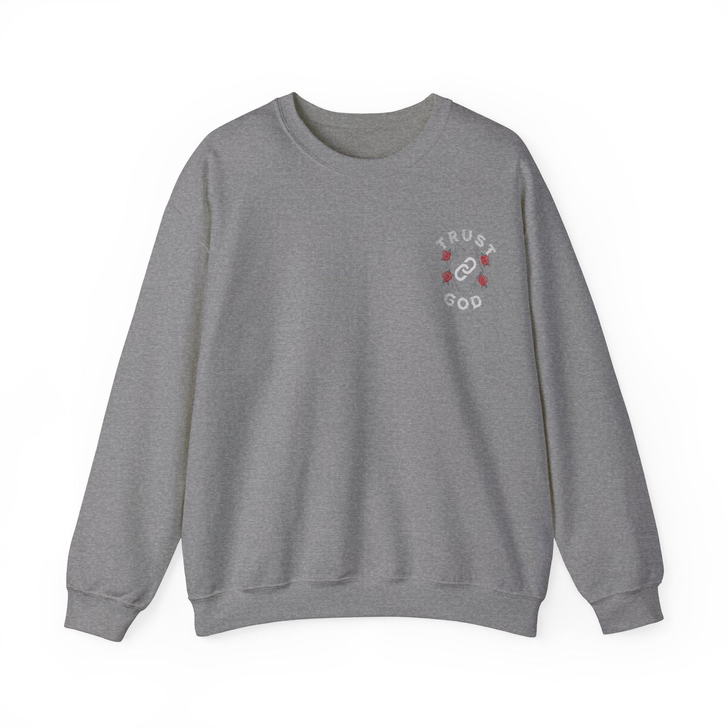Graphic Trust God Designed Minimalist Unisex Crewneck Sweatshirt
