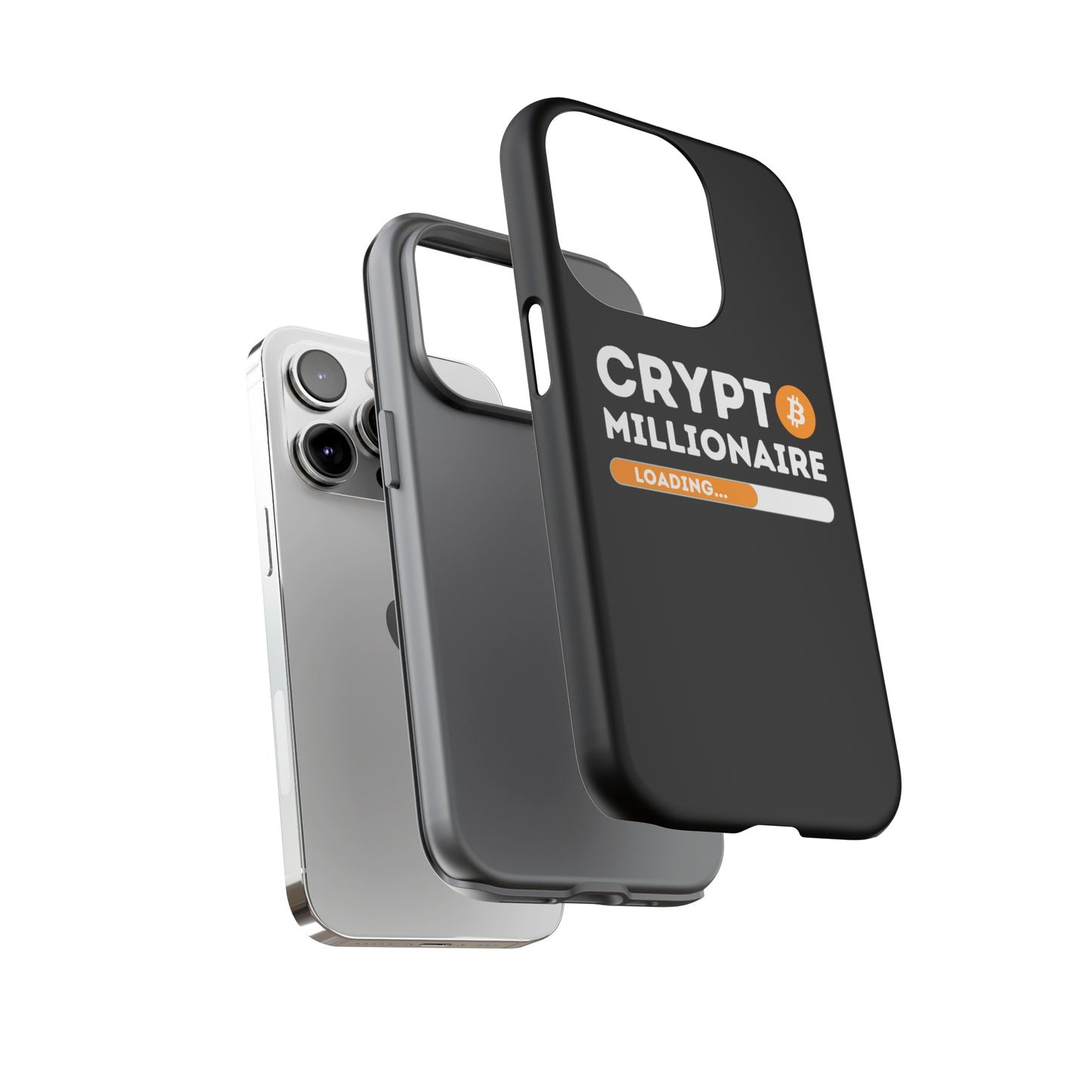 Crypto Millionaire Black iPhone Case