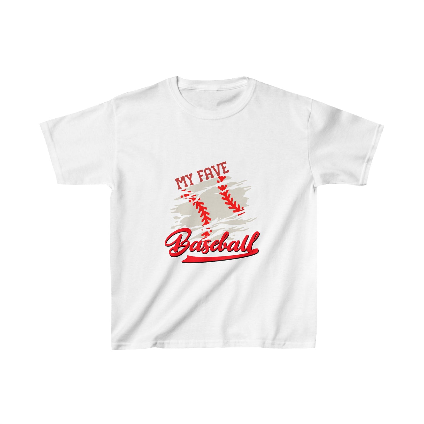 Designed Kids Fave Baseball Graphic Print T-shirts