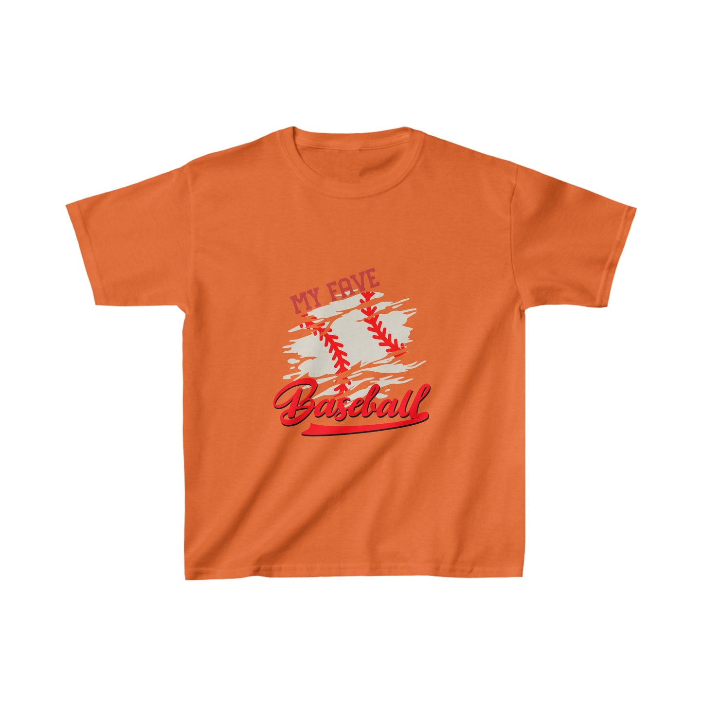 Designed Kids Fave Baseball Graphic Print T-shirts