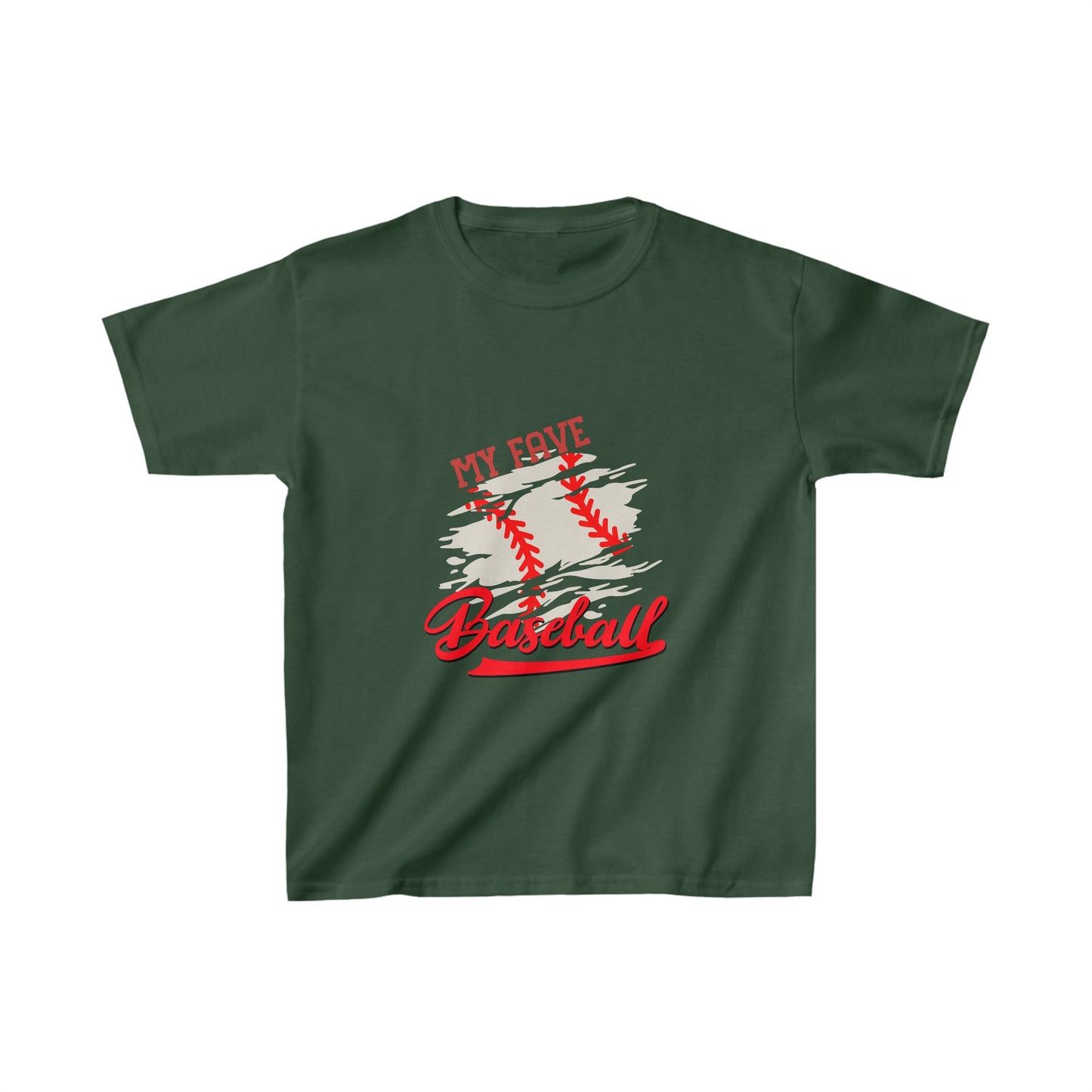 Designed Kids Fave Baseball Graphic Print T-shirts
