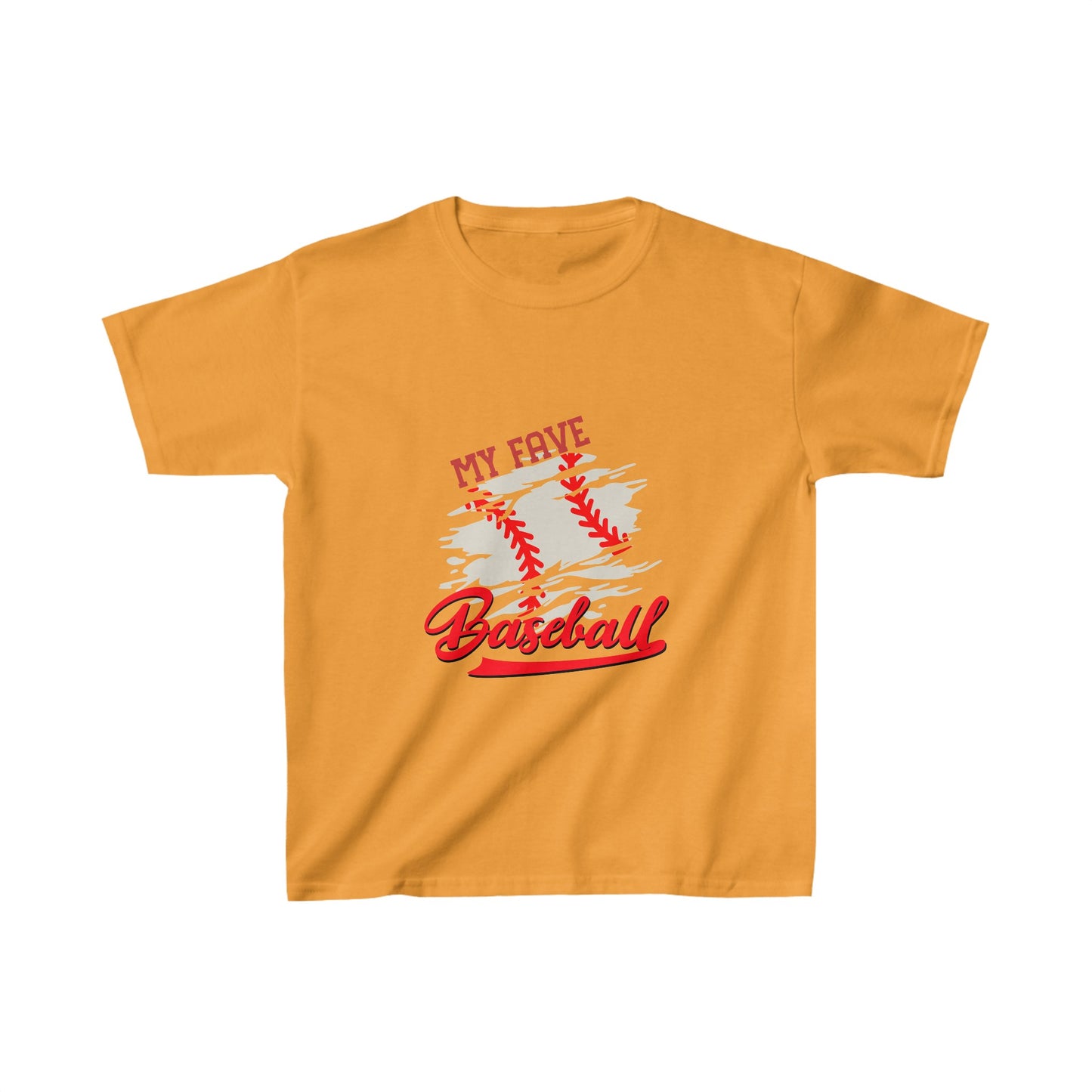 Designed Kids Fave Baseball Graphic Print T-shirts