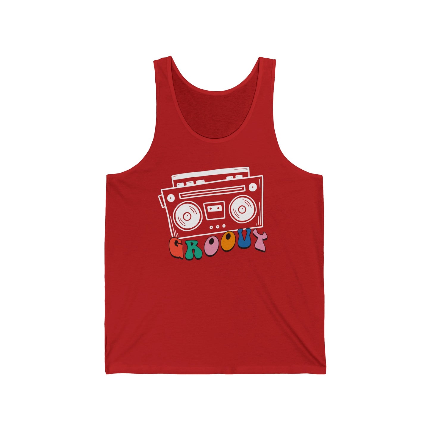 Groovy Retro Vintage Graphic Ultimate Comfort Styled Unisex Tank Top