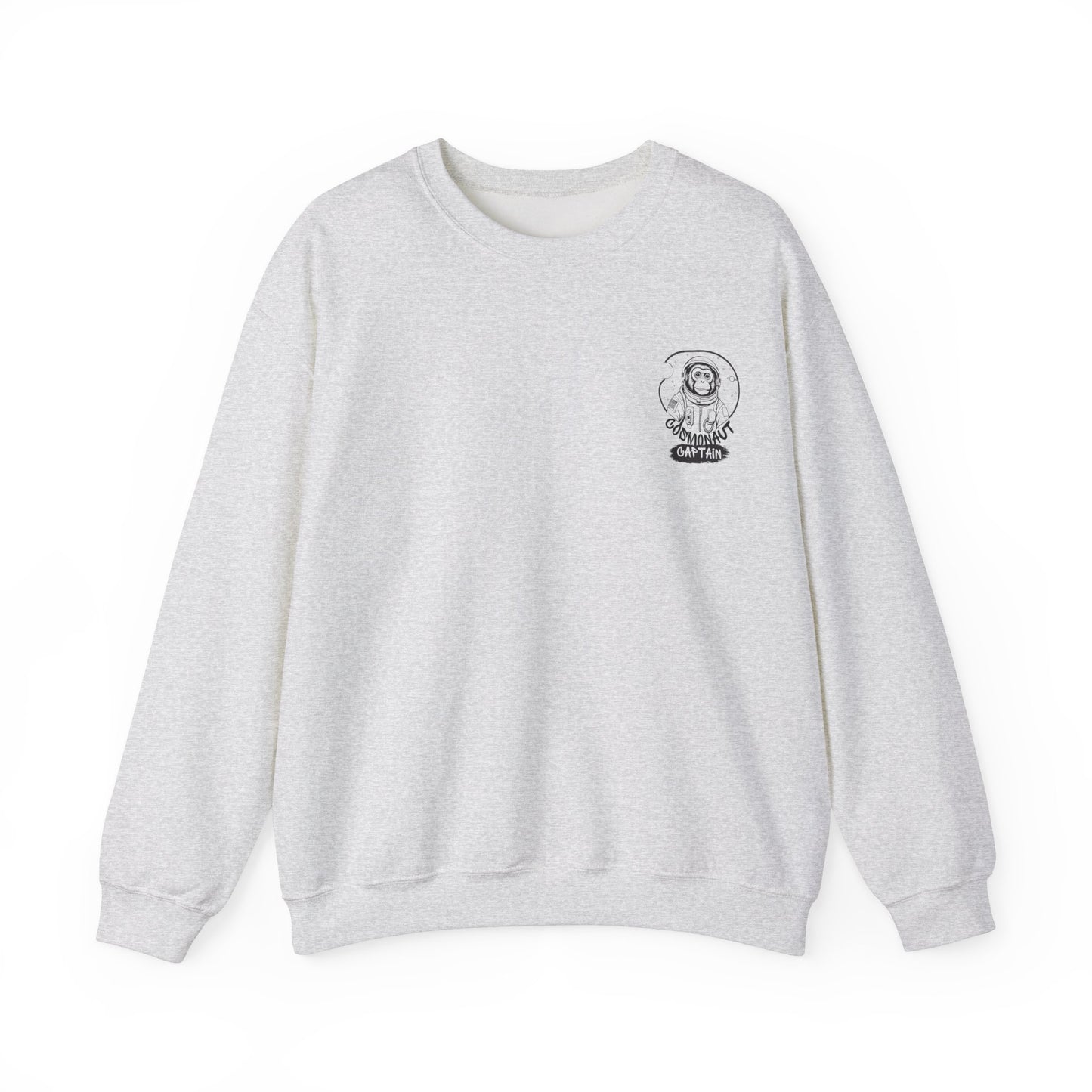 Graphic Designed Minimalist Cosmonaut Crewneck Sweatshirt