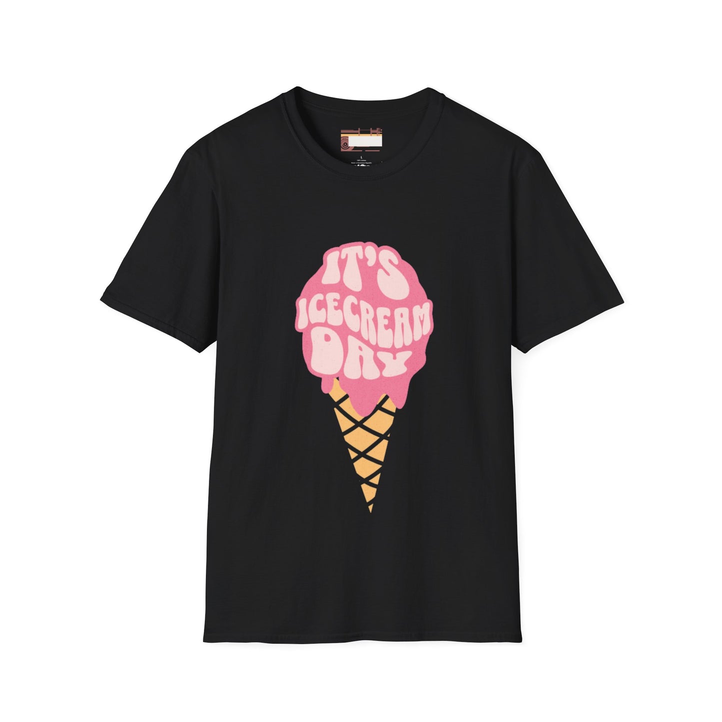 Graphic Ice Cream Day Designed Unisex Comfort Styled T-shirts