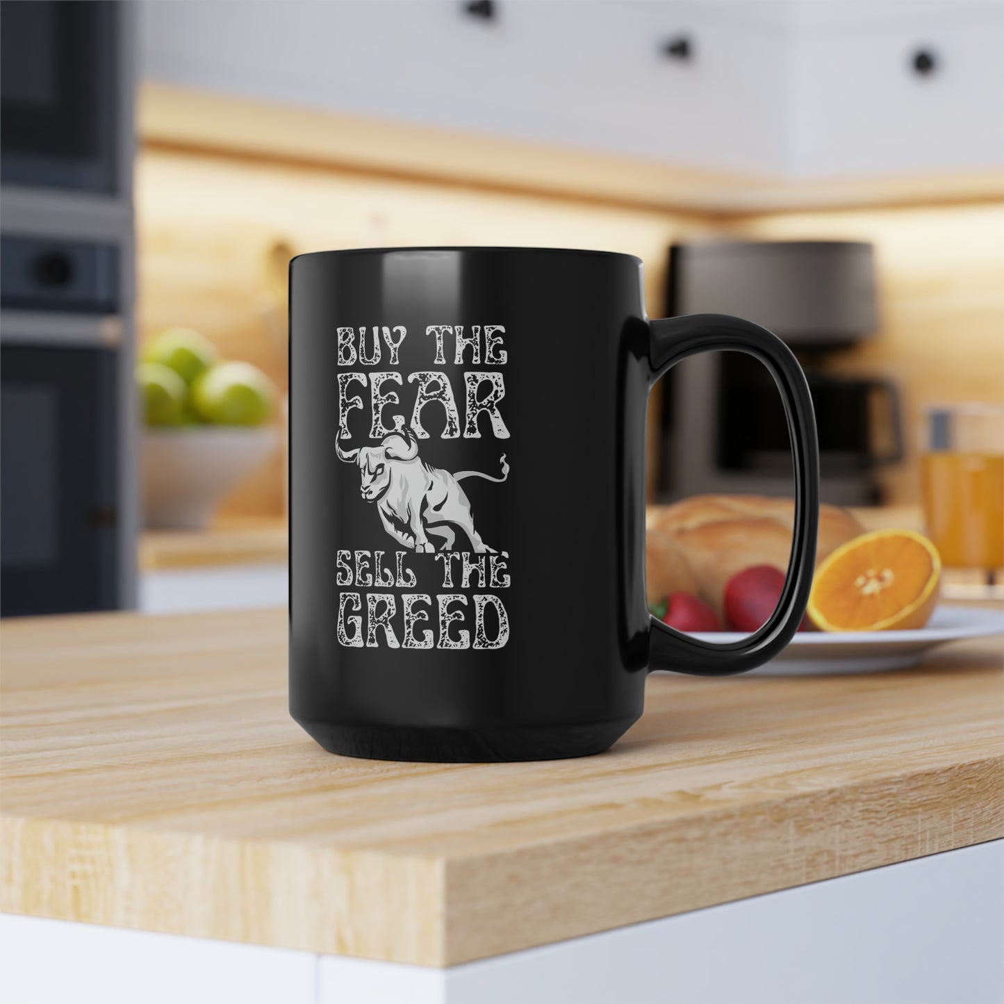 Buy The Fear Sell The Greed (Stock Market) Mug 15oz