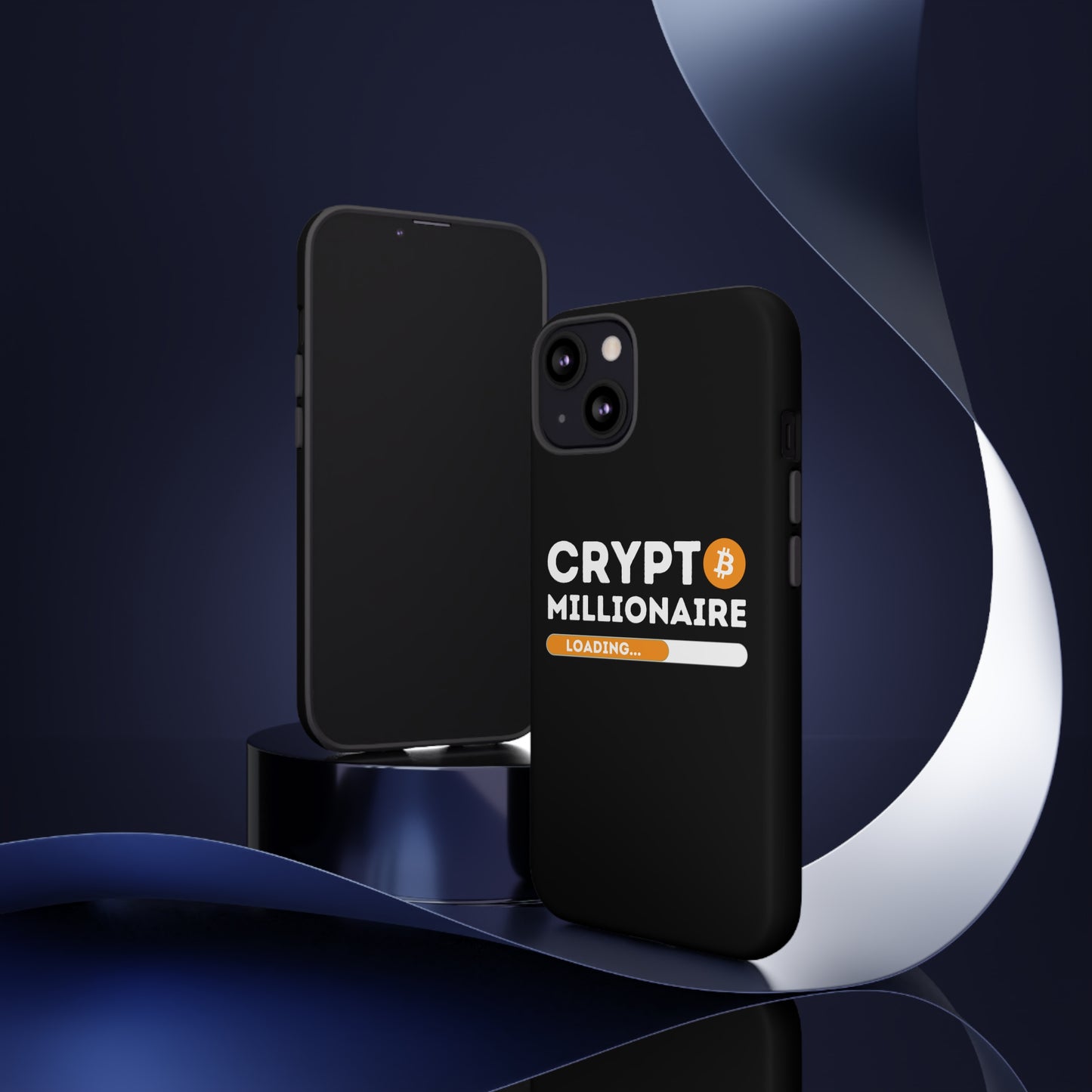 Crypto Millionaire Black iPhone Case