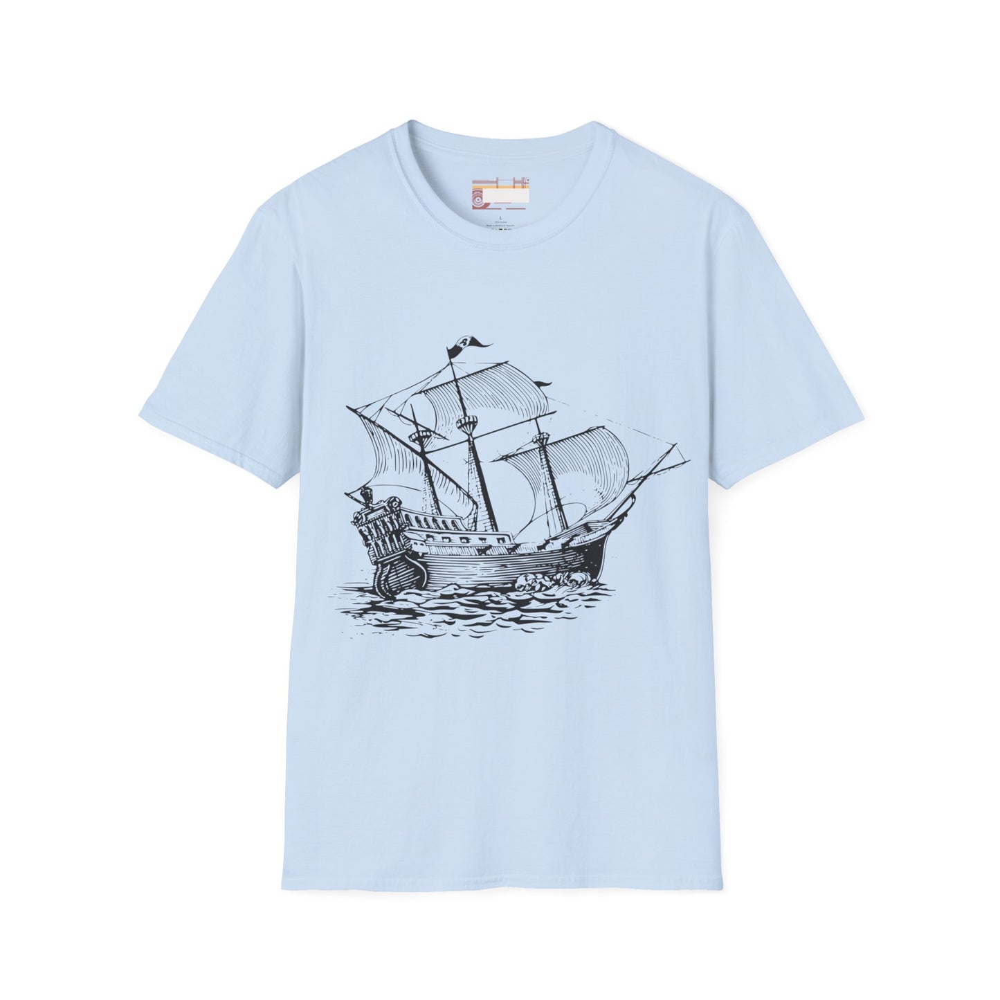 Columbus Day Cargo Ship Graphic Comfort Unisex T-shirt