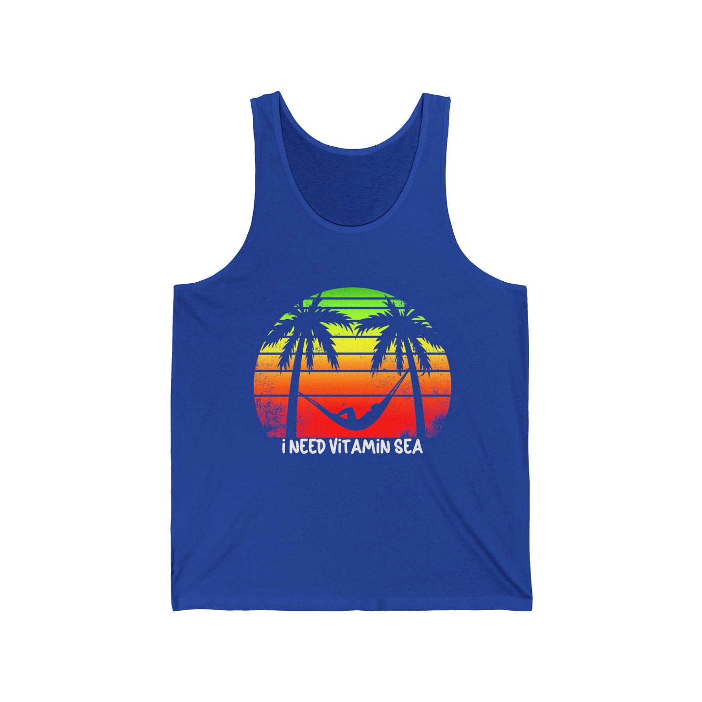 Beach Lovers Ultimate Comfort Styled Funny Unisex Summer Tank Top