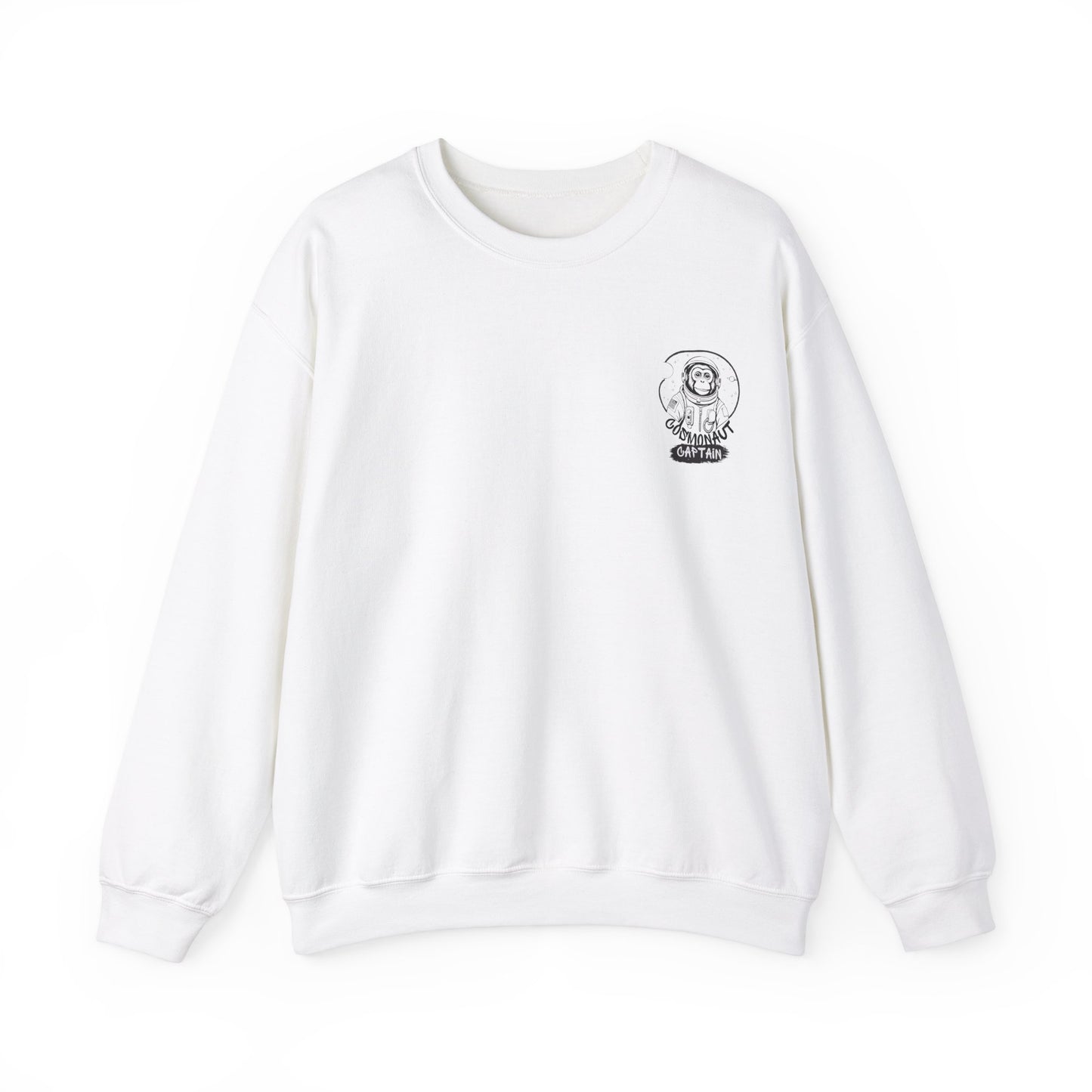 Graphic Designed Minimalist Cosmonaut Crewneck Sweatshirt