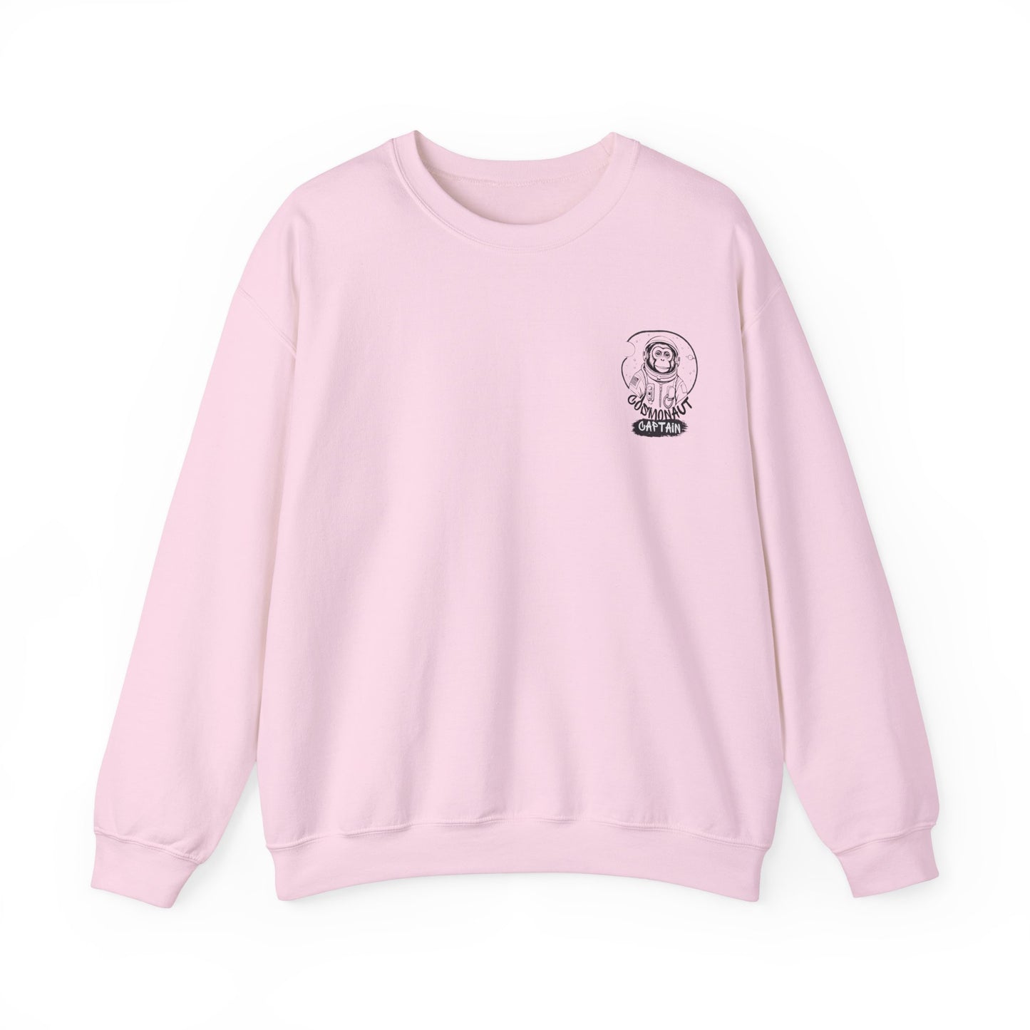 Graphic Designed Minimalist Cosmonaut Crewneck Sweatshirt