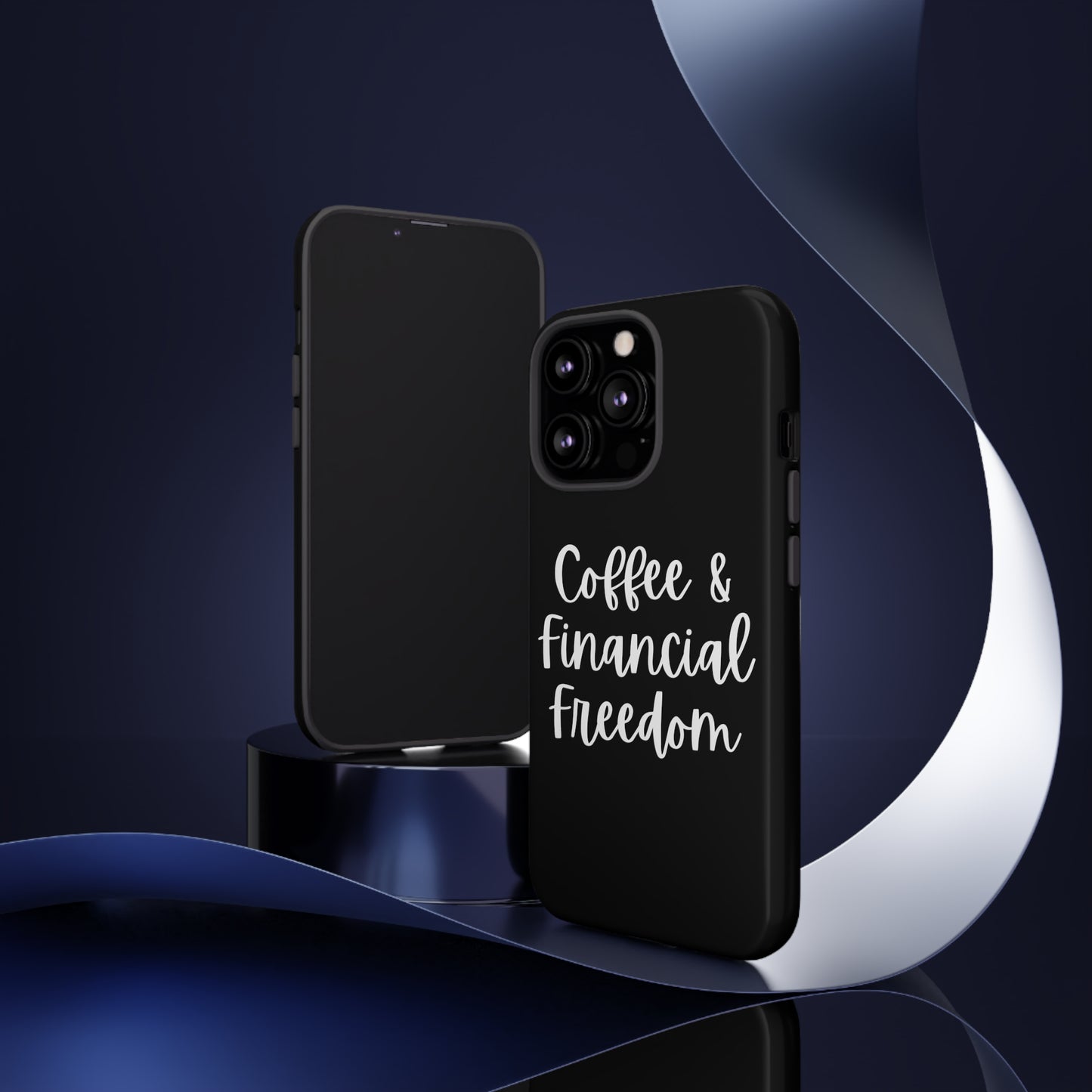 Coffee & Financial Freedom iPhone Case