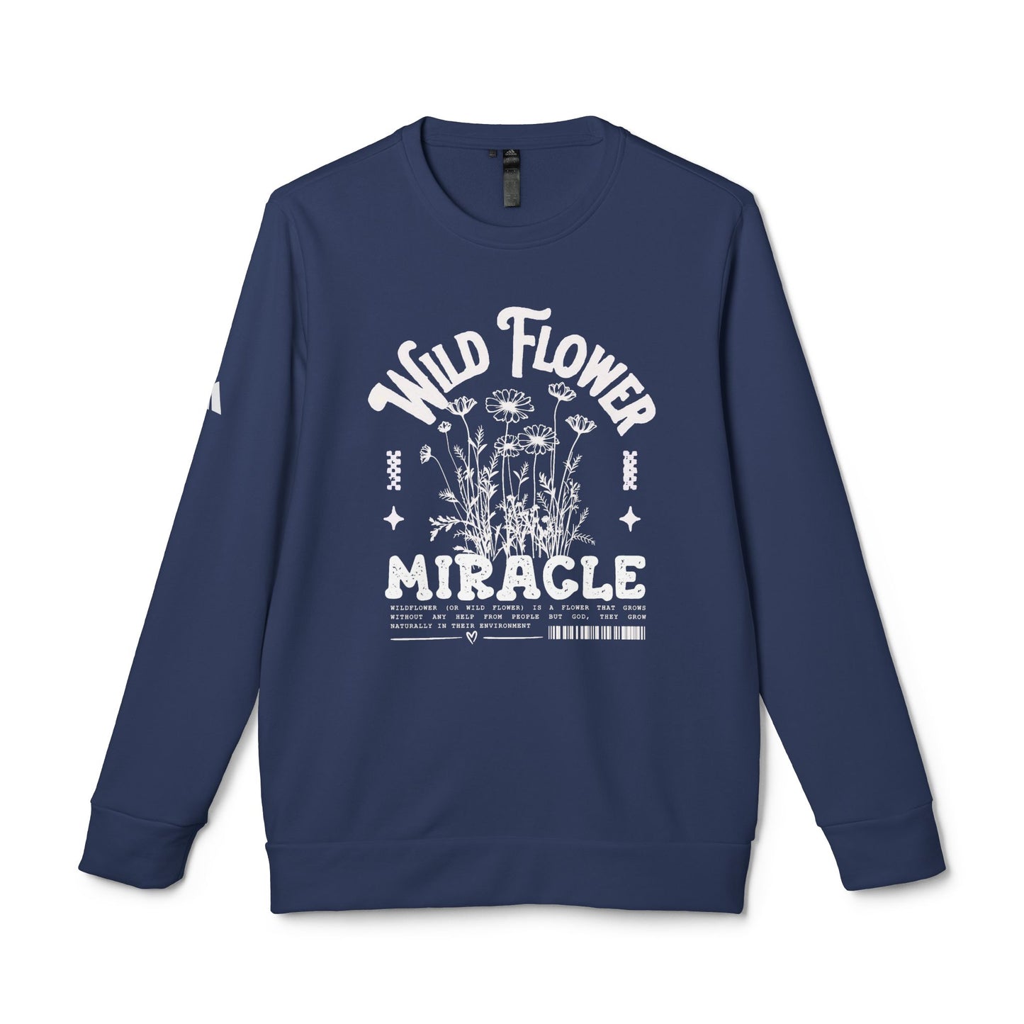 DTG adidas® Unisex Fleece Crewneck Wild Flower Sweatshirt