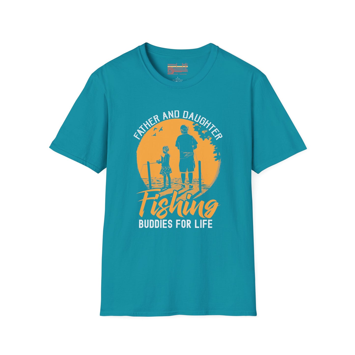 Father and Daughter Fishing Buddies Ultimate Comfort Unisex Fathers Day T-shirt