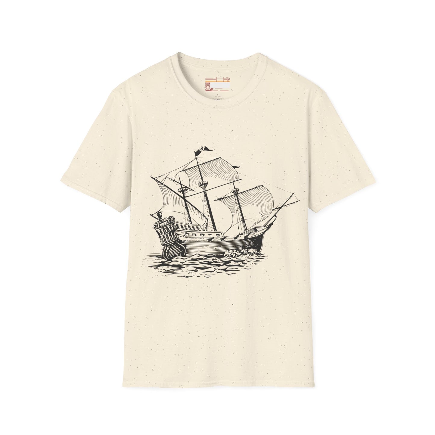 Columbus Day Cargo Ship Graphic Comfort Unisex T-shirt
