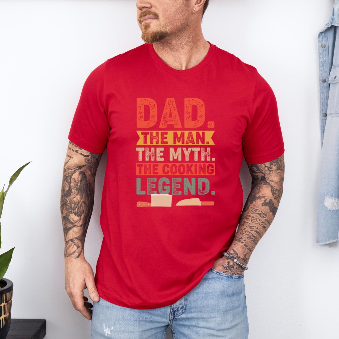 Dad The Man The Myth The Legend Ultimate Comfort Unisex Fathers Day T-shirt