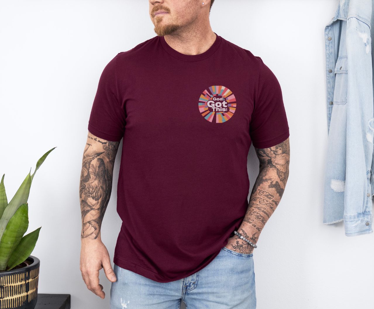 Christian Gospel Unisex Christian Bible God Got This Graphic Shirt