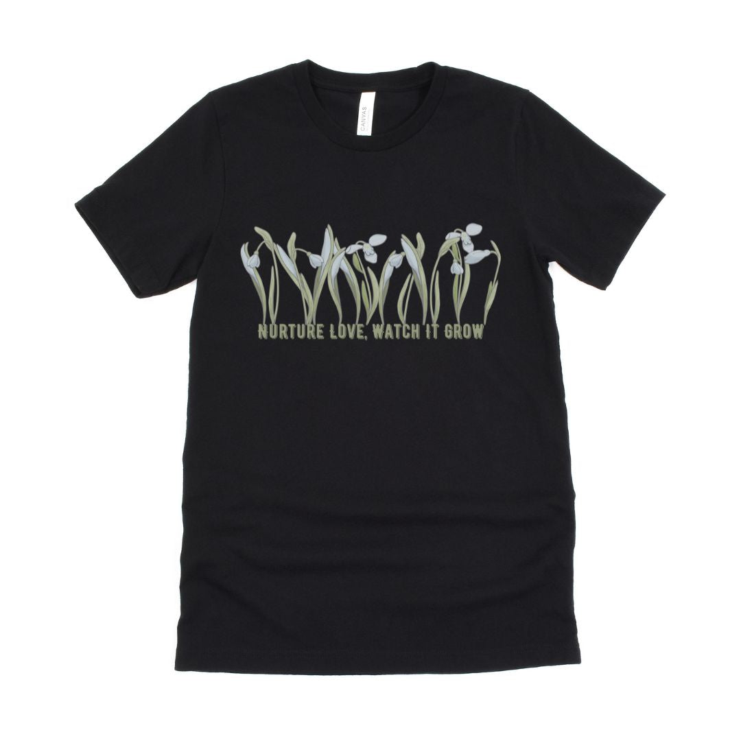 Nurture Love Watch It Grow Floral Ultimate Comfort Styled T-shirt