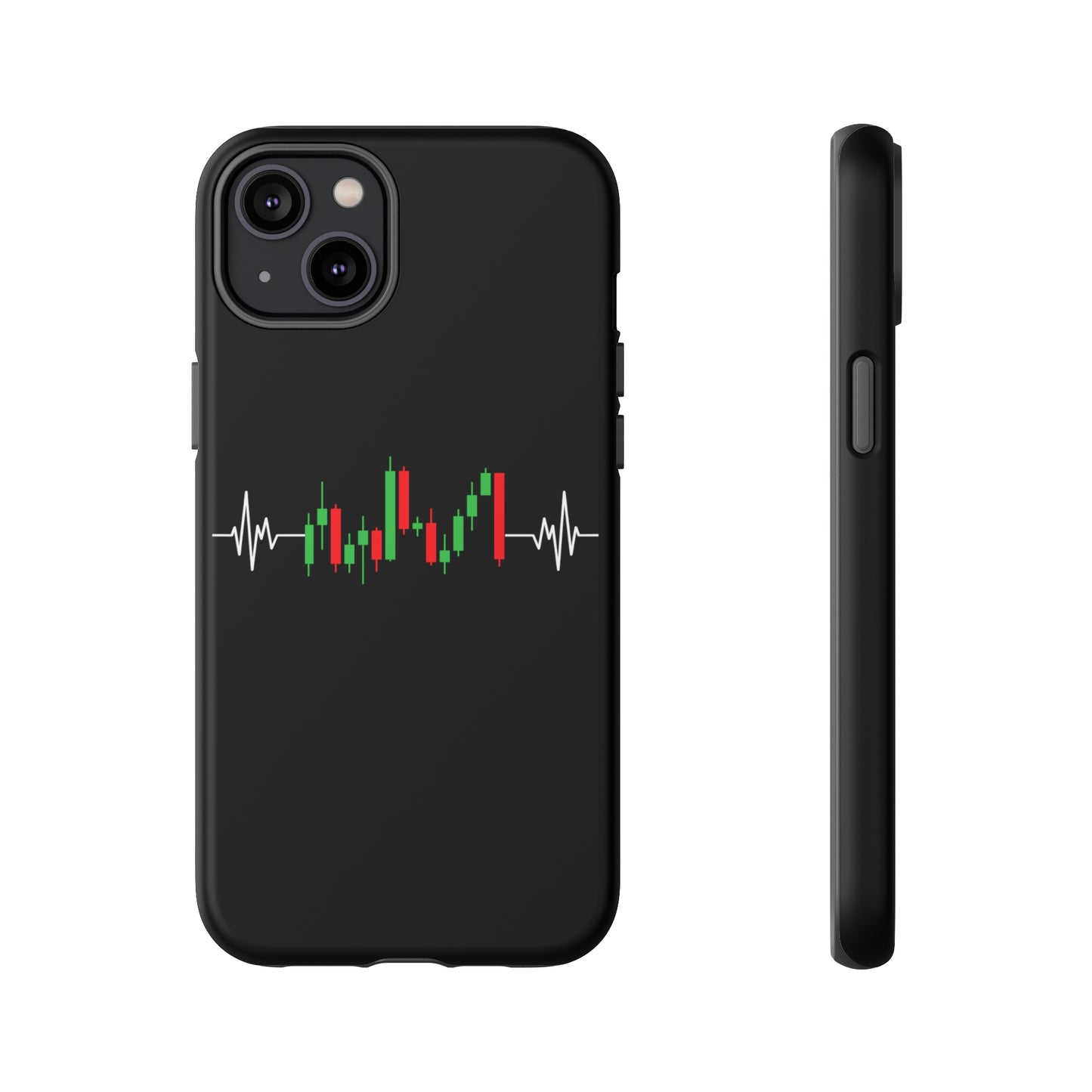 Bearish And Bullish Chart Candles (Stock Market) iPhone Case