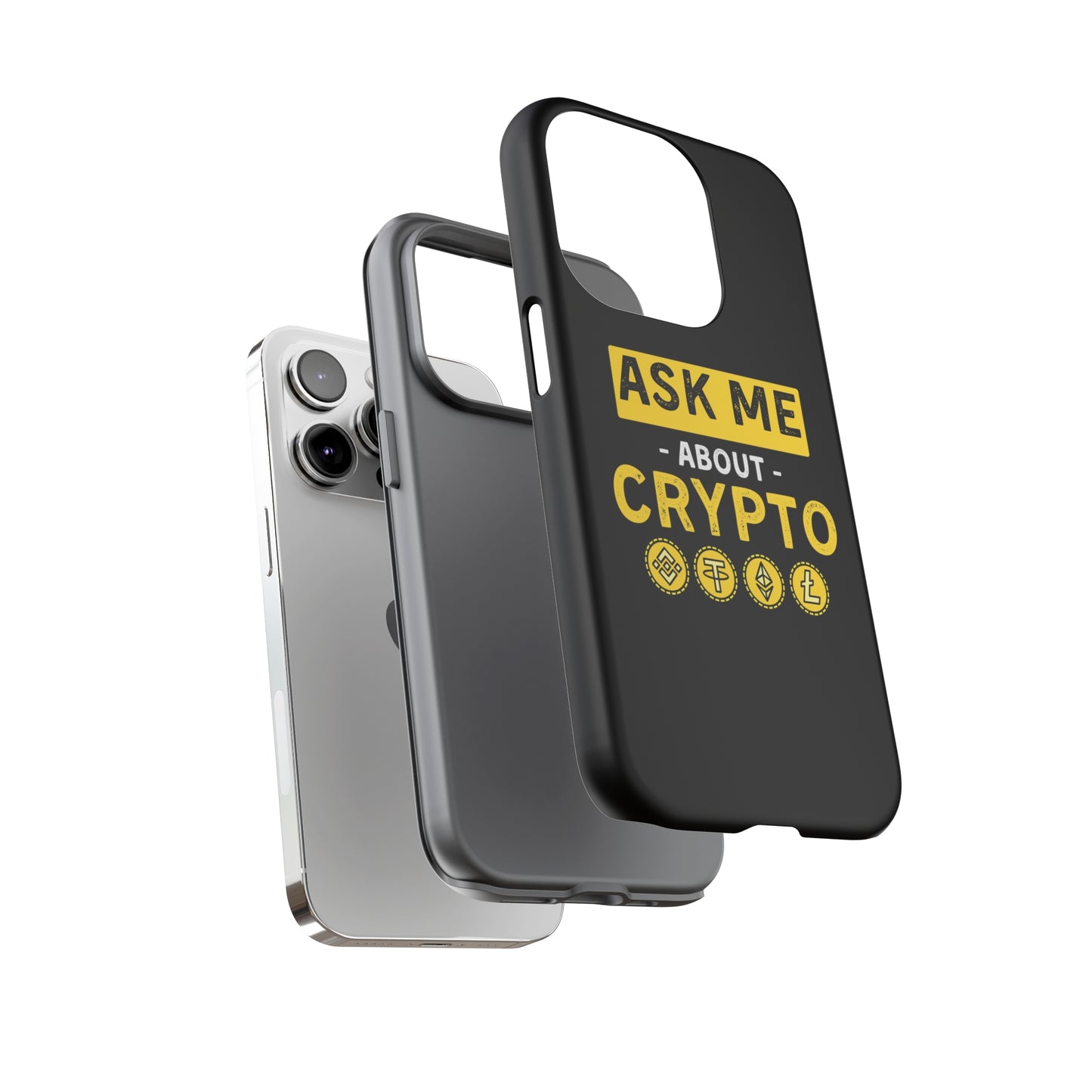 Ask Me About Crypto iPhone Case