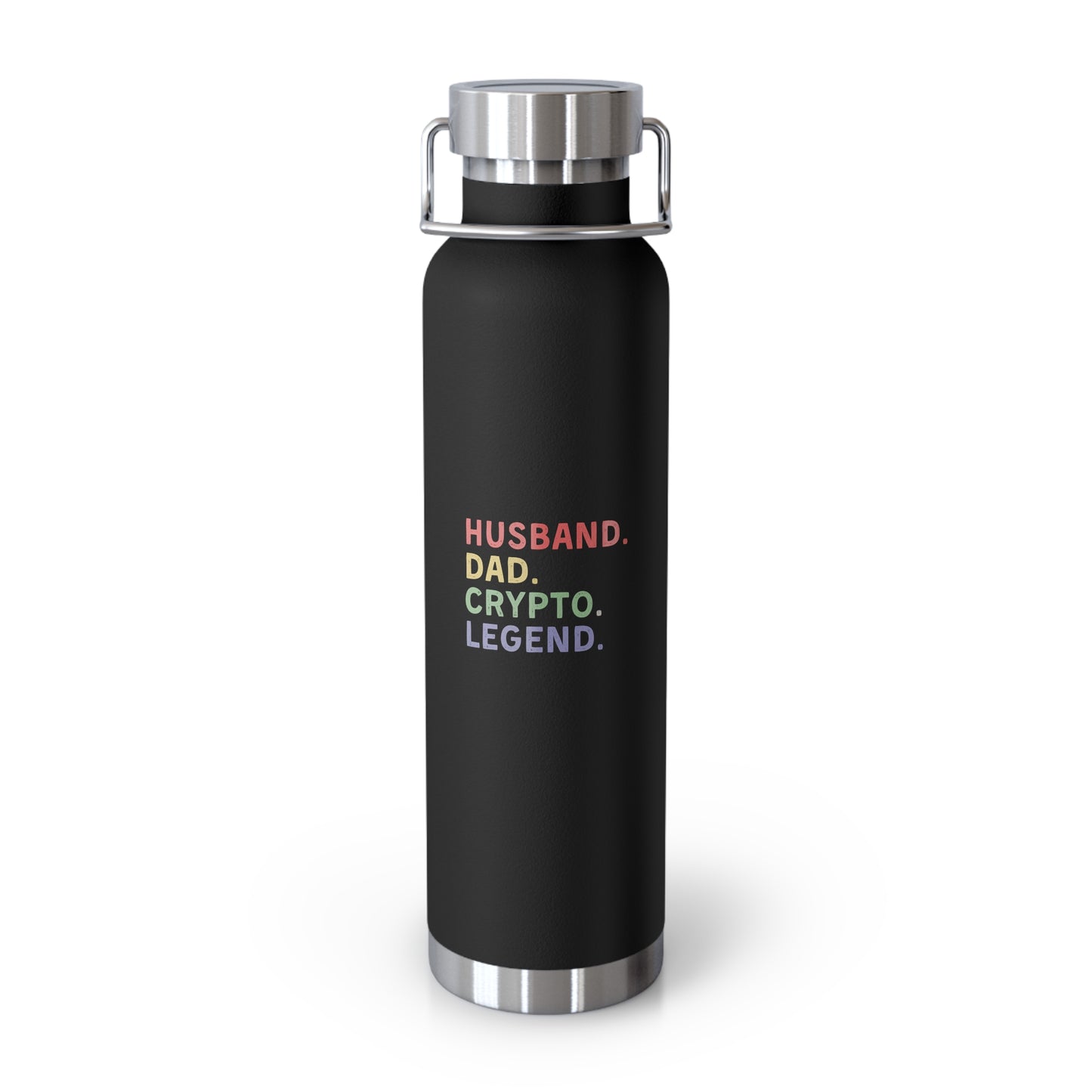 Husband Dad Crypto Legend Copper Vacuum Insulated Bottle, 22oz