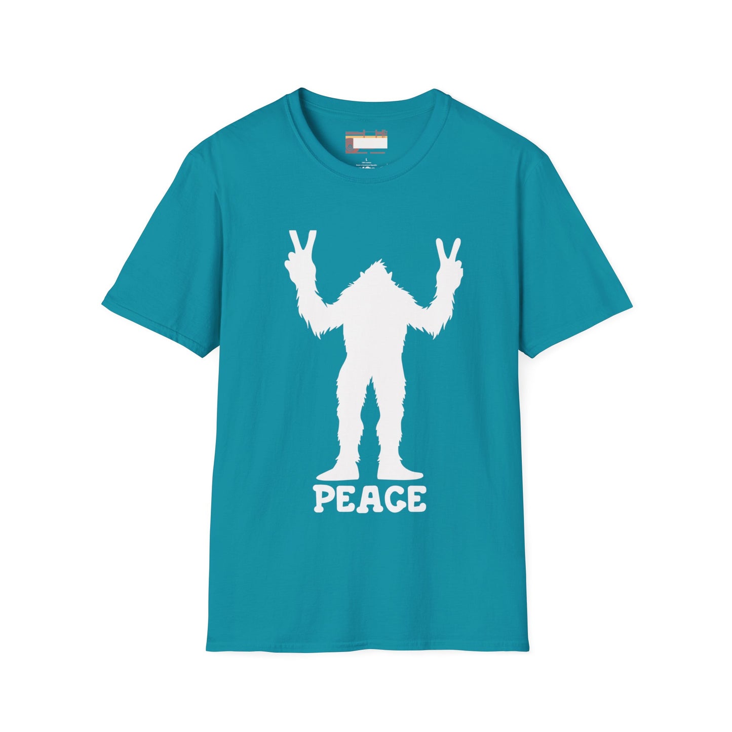 Graphic Designed Minimalist Big Foot Peace Sign Unisex Comfort Styled T-shirts