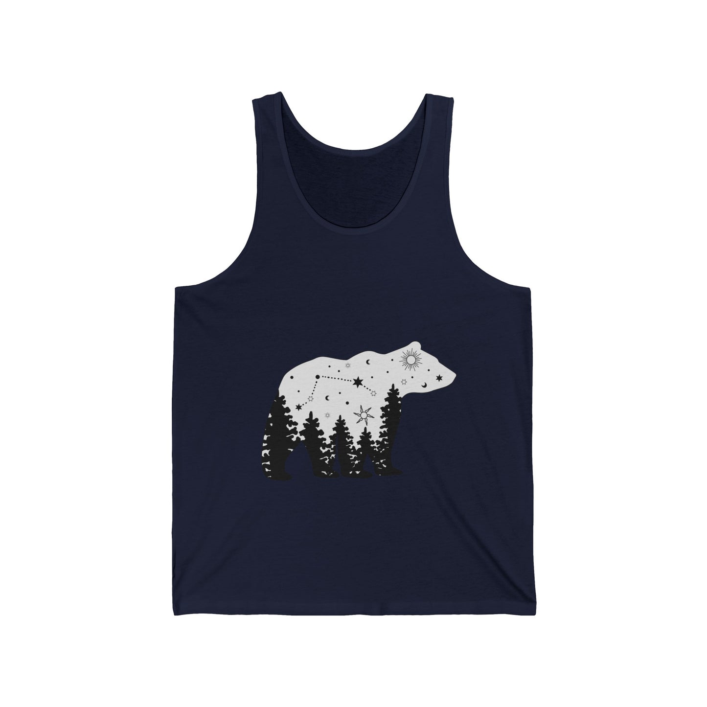 Ultimate Comfort Styled Unisex Forest Bear Summer Tank Top
