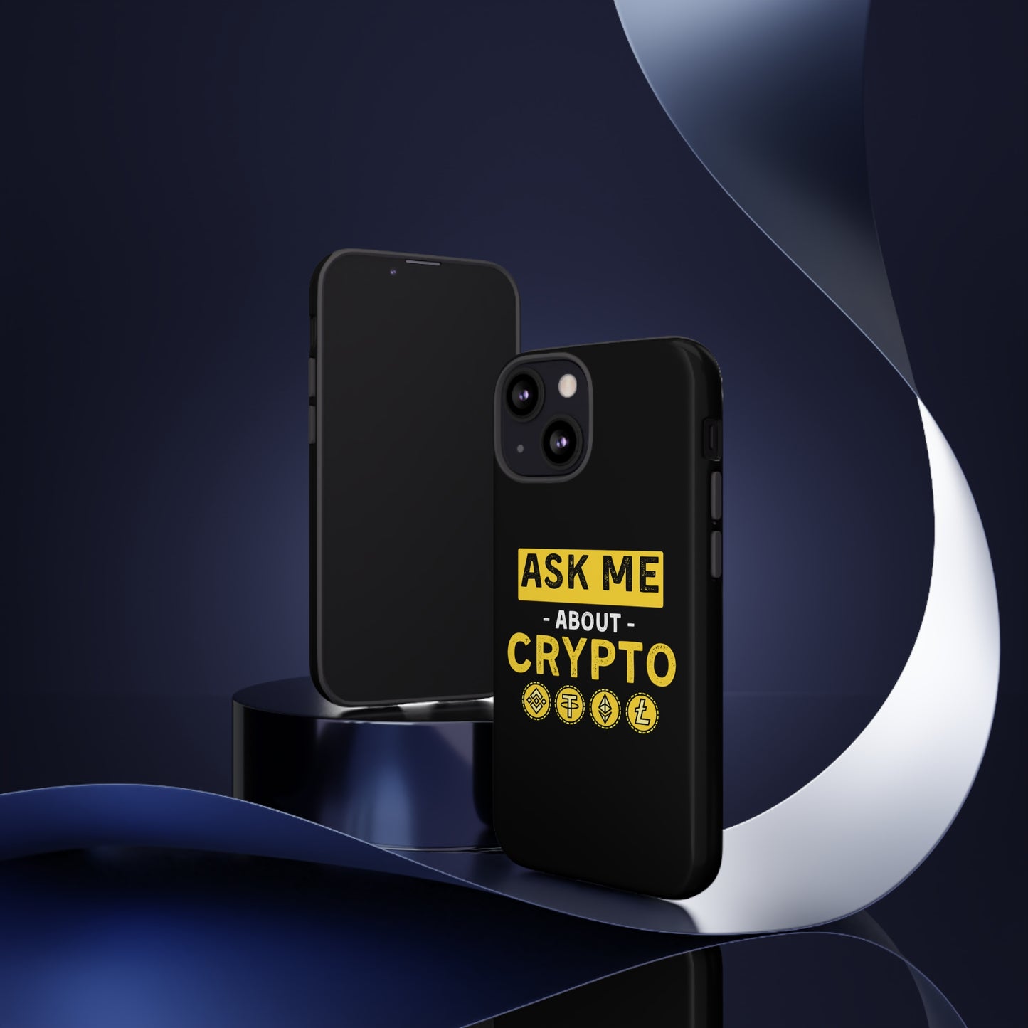 Ask Me About Crypto iPhone Case