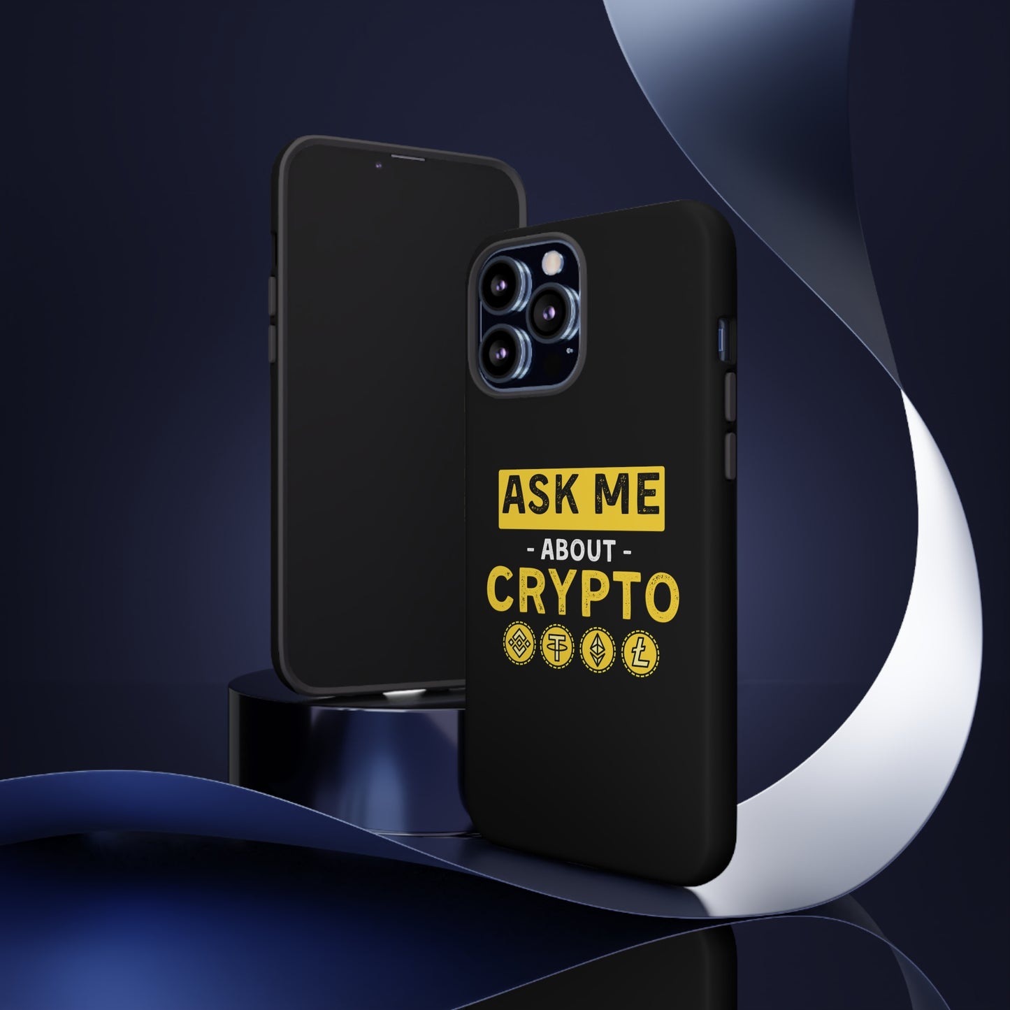 Ask Me About Crypto iPhone Case