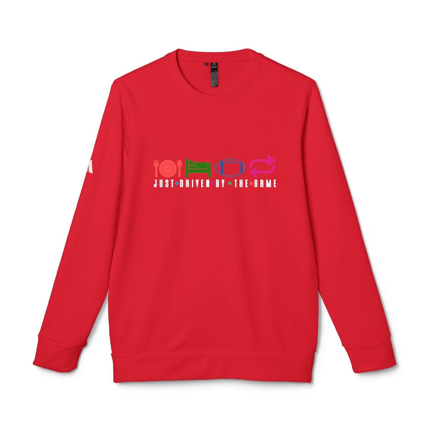 DTG adidas® Unisex Fleece Crewneck Just My Love For The Game Baseball Sweatshirt