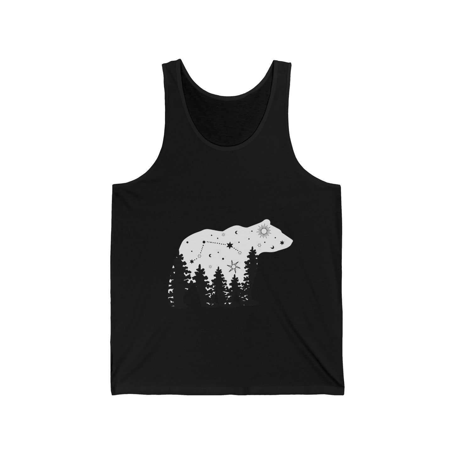 Ultimate Comfort Styled Unisex Forest Bear Summer Tank Top